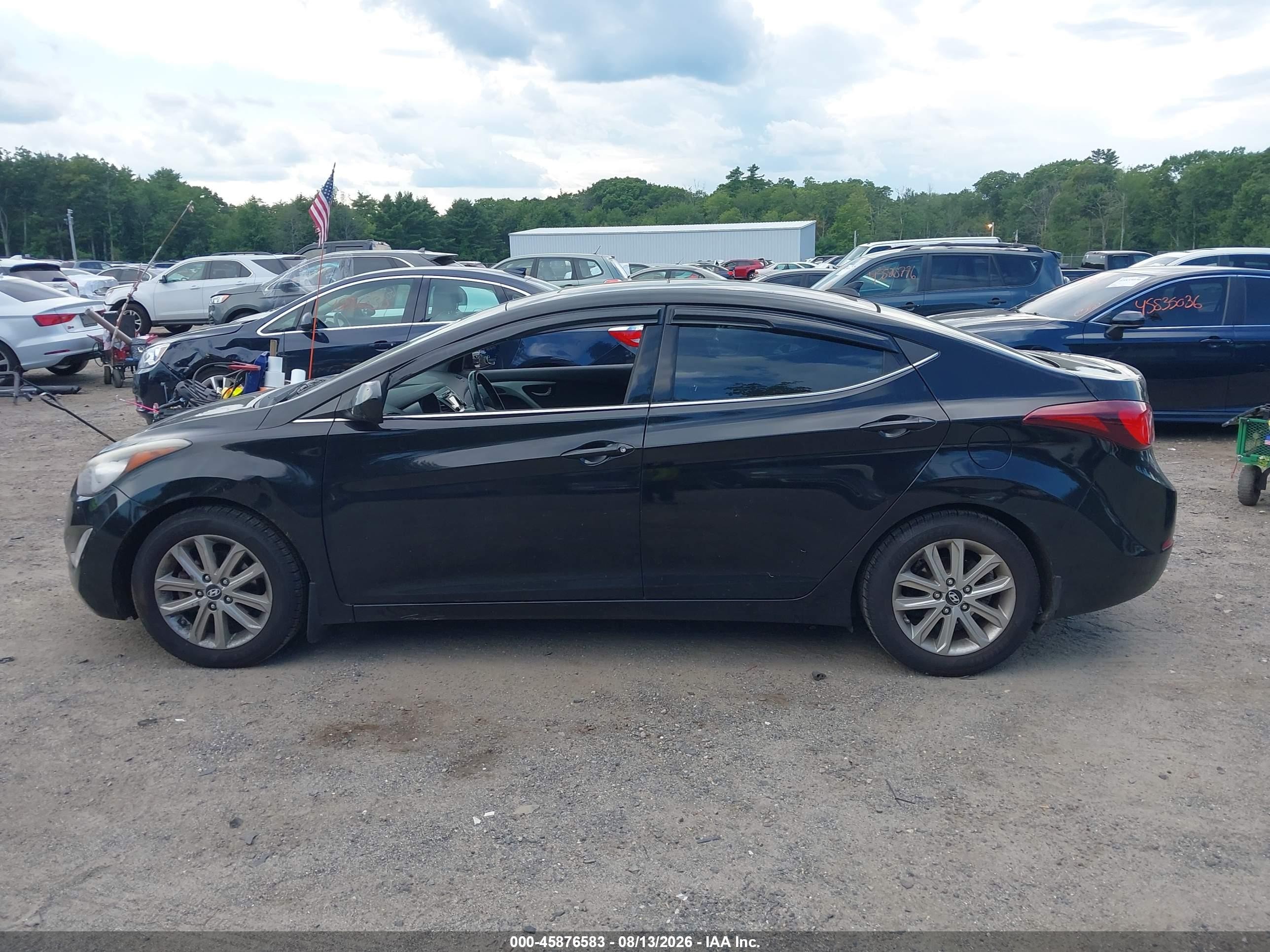 2015 Hyundai Elantra Se Black vin: KMHDH4AE6FU236256