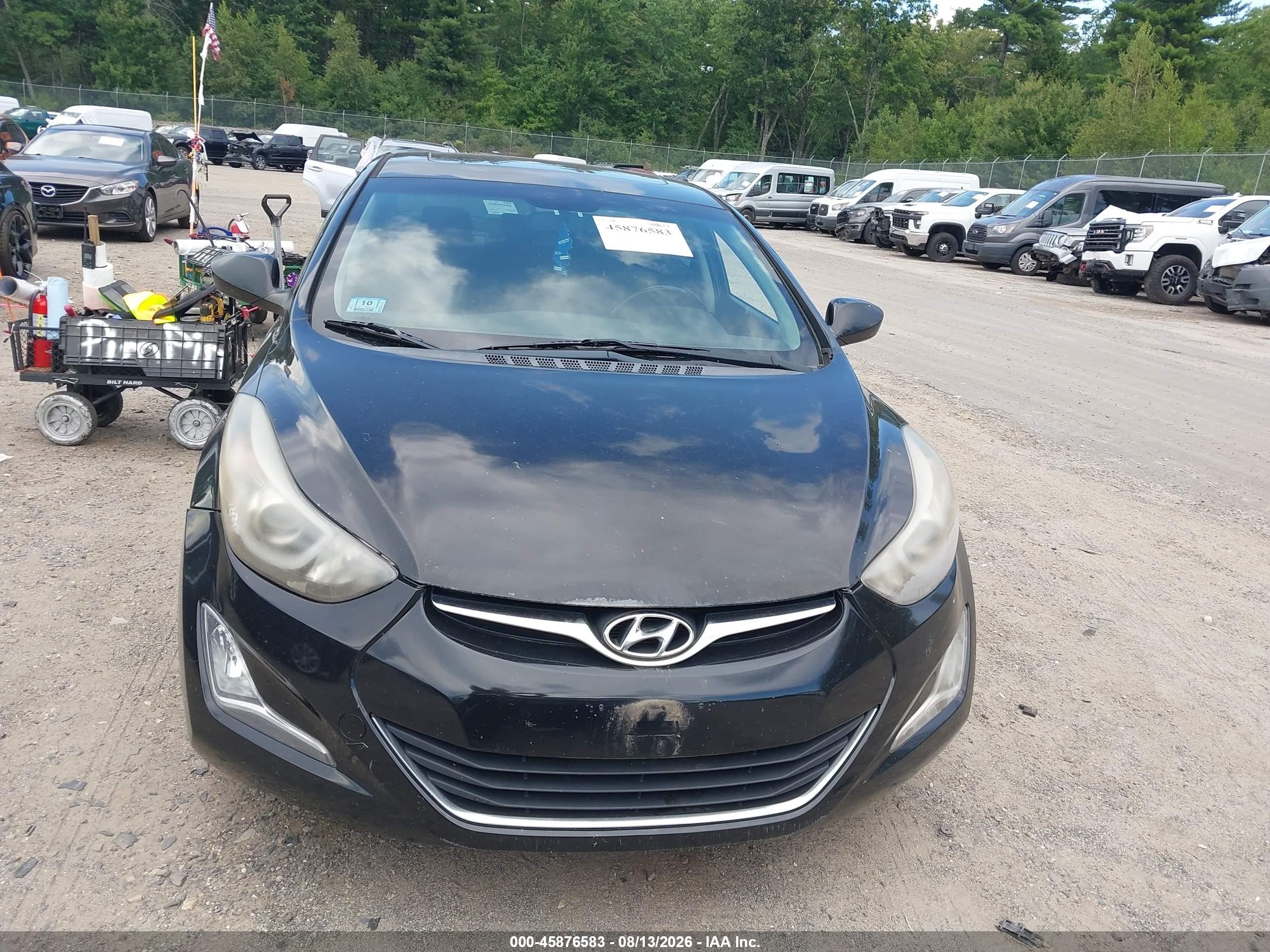 2015 Hyundai Elantra Se Black vin: KMHDH4AE6FU236256
