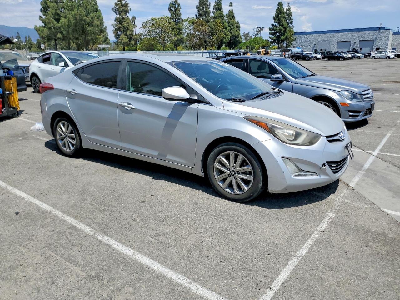 2015 Hyundai Elantra Se Silver vin: KMHDH4AE6FU240260