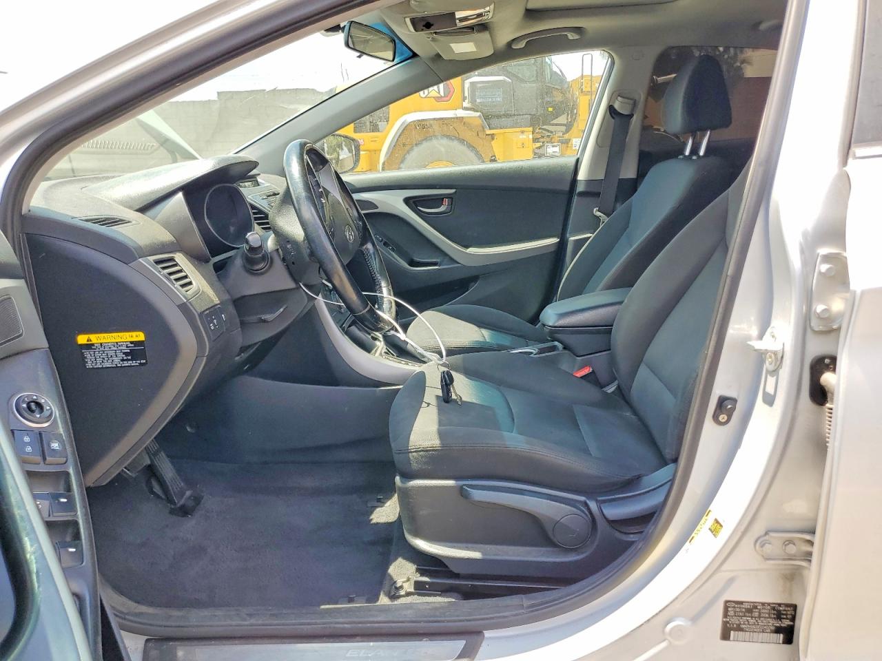 2015 Hyundai Elantra Se Silver vin: KMHDH4AE6FU240260