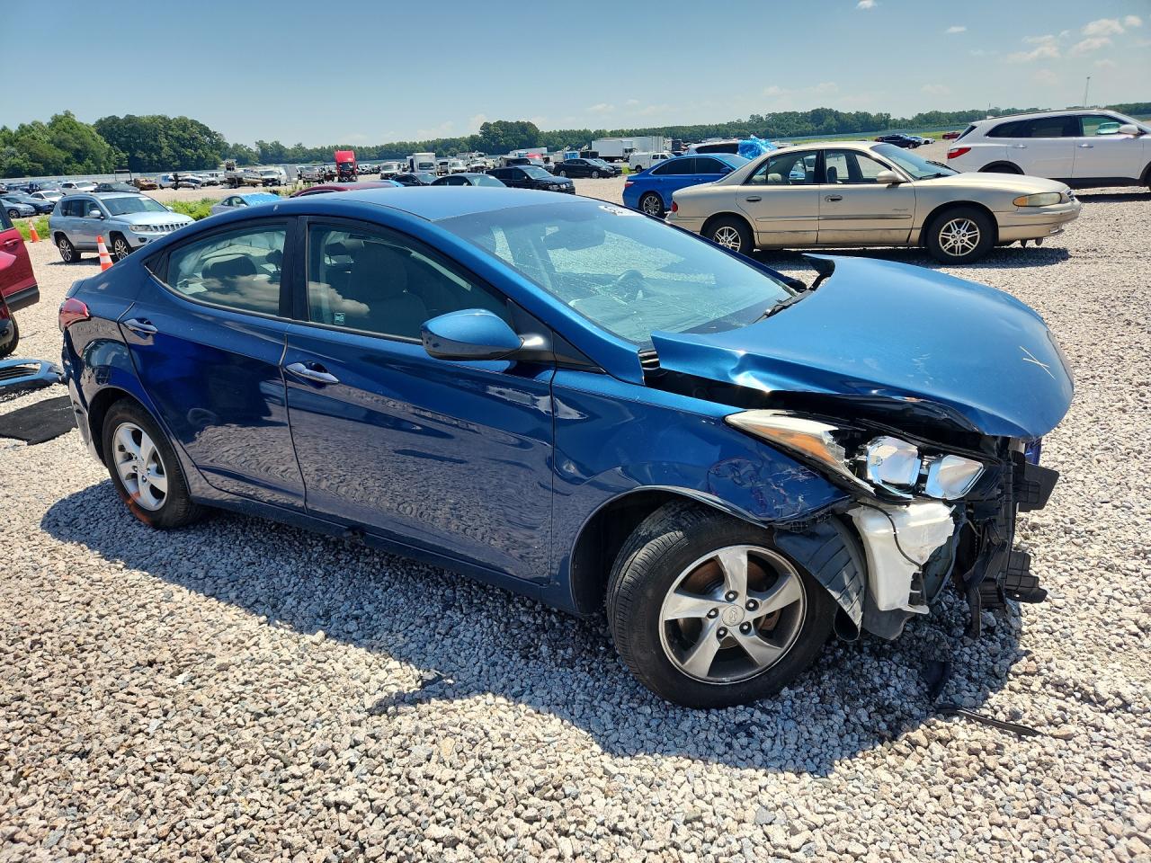 2015 Hyundai Elantra Se Синий vin: KMHDH4AE6FU248679