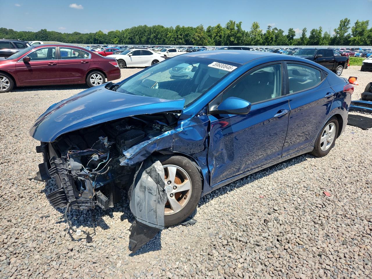 2015 Hyundai Elantra Se Синий vin: KMHDH4AE6FU248679