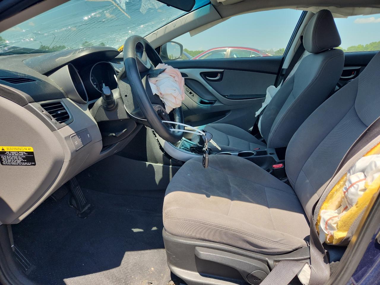 2015 Hyundai Elantra Se Синий vin: KMHDH4AE6FU248679