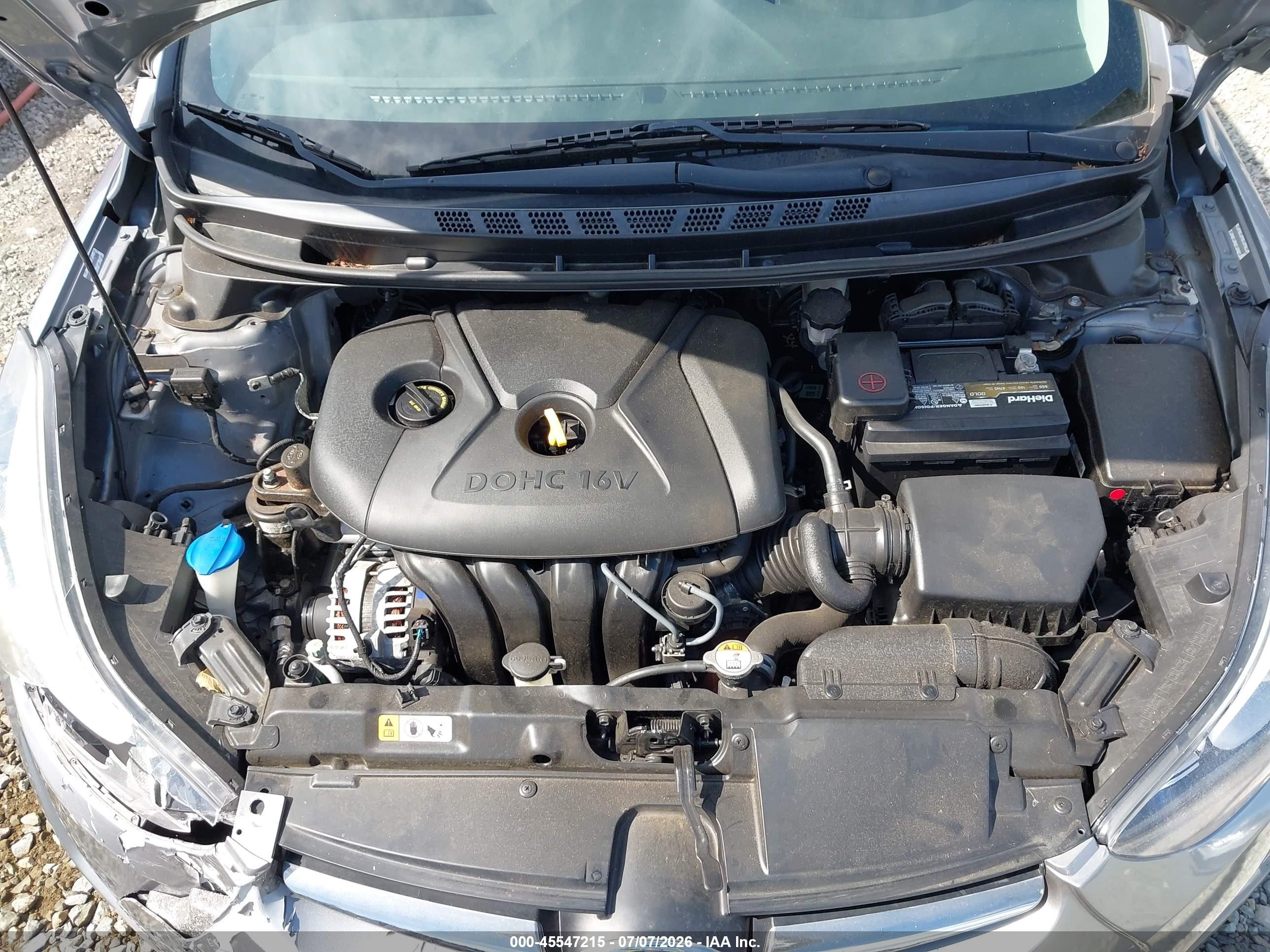 2015 Hyundai Elantra Limited Серебряный vin: KMHDH4AE6FU258063