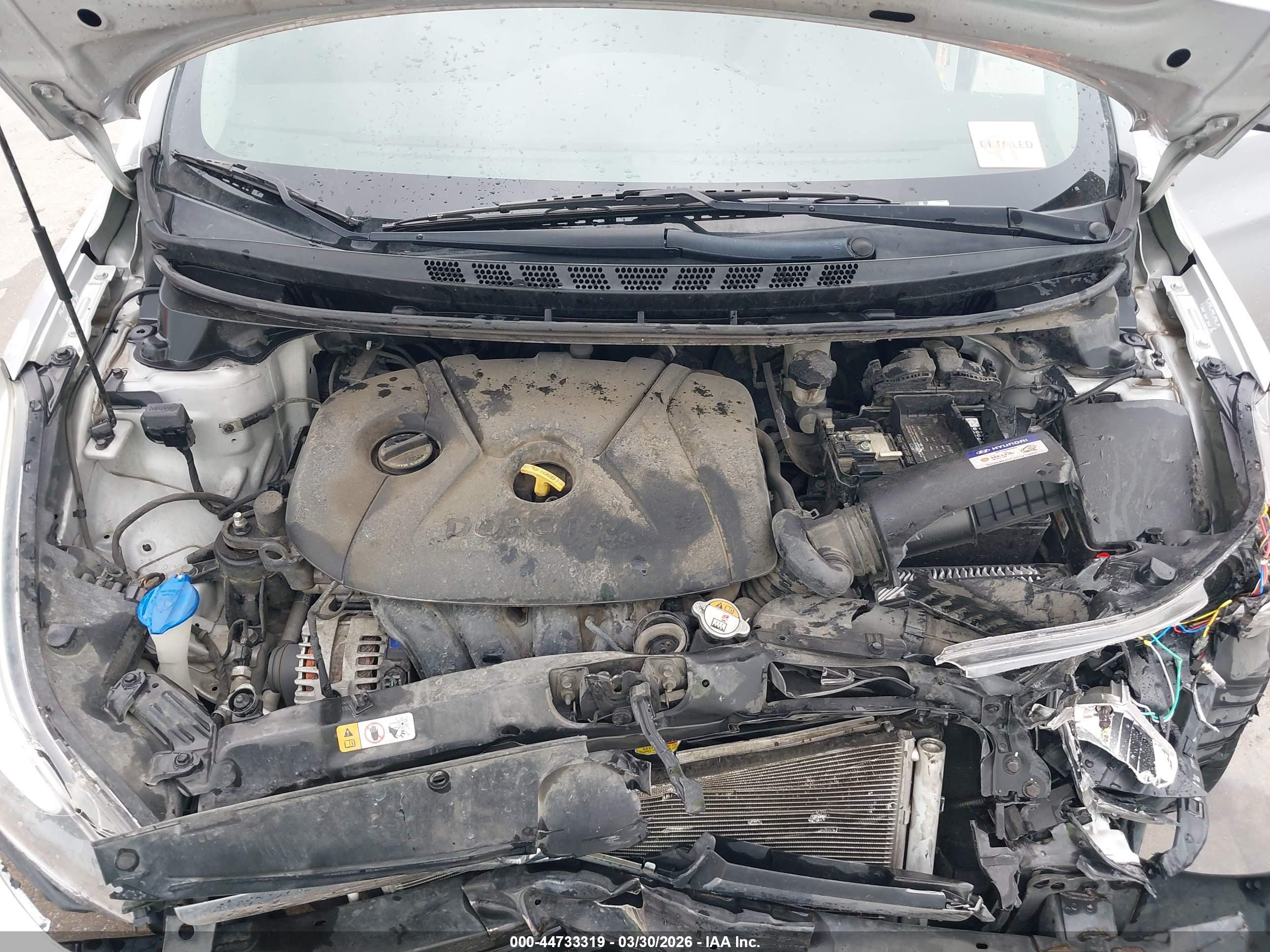 2015 Hyundai Elantra Se Серебряный vin: KMHDH4AE6FU260556