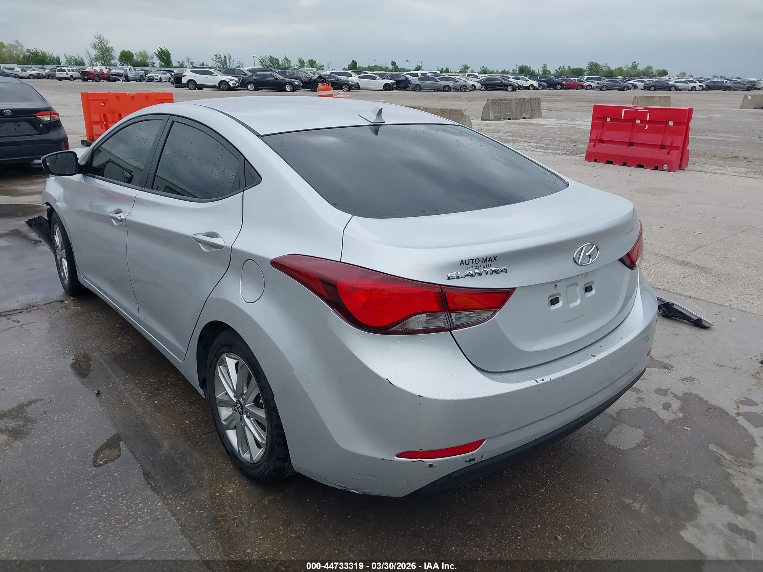 2015 Hyundai Elantra Se Серебряный vin: KMHDH4AE6FU260556
