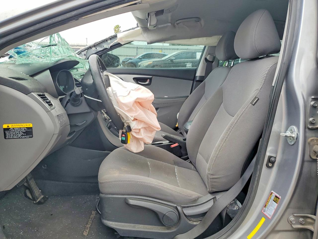 2015 Hyundai Elantra Se Серый vin: KMHDH4AE6FU280046