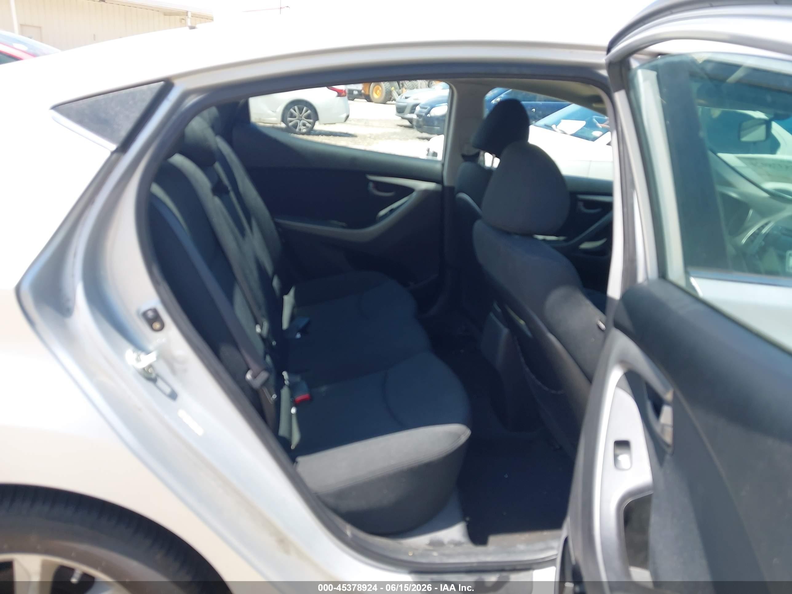 2015 Hyundai Elantra Se Gray vin: KMHDH4AE6FU298675