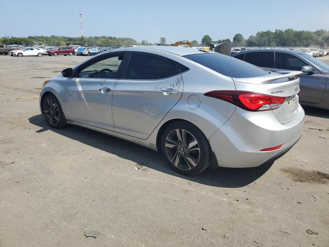 2015 Hyundai Elantra Se Silver vin: KMHDH4AE6FU300912