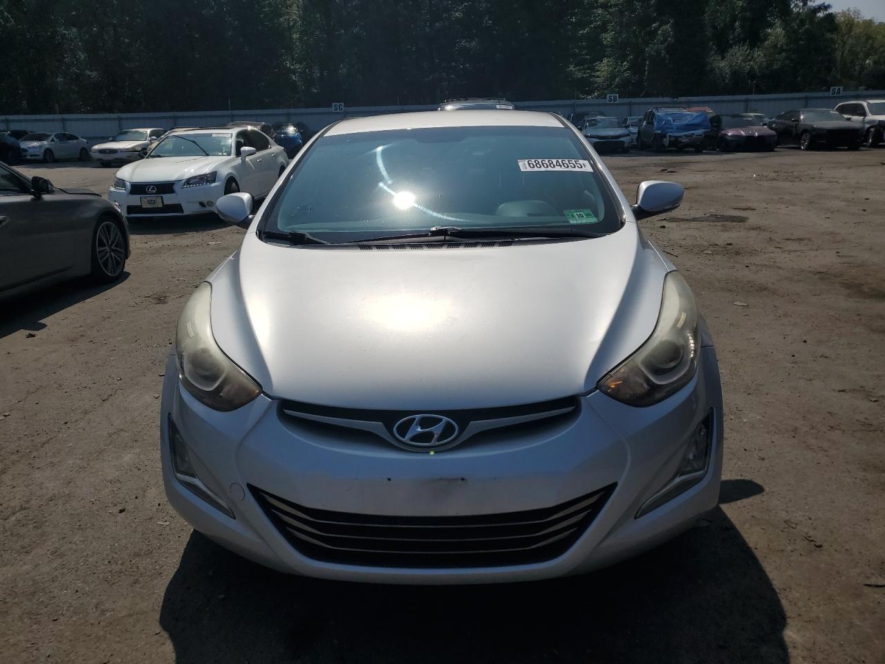 2015 Hyundai Elantra Se Silver vin: KMHDH4AE6FU300912