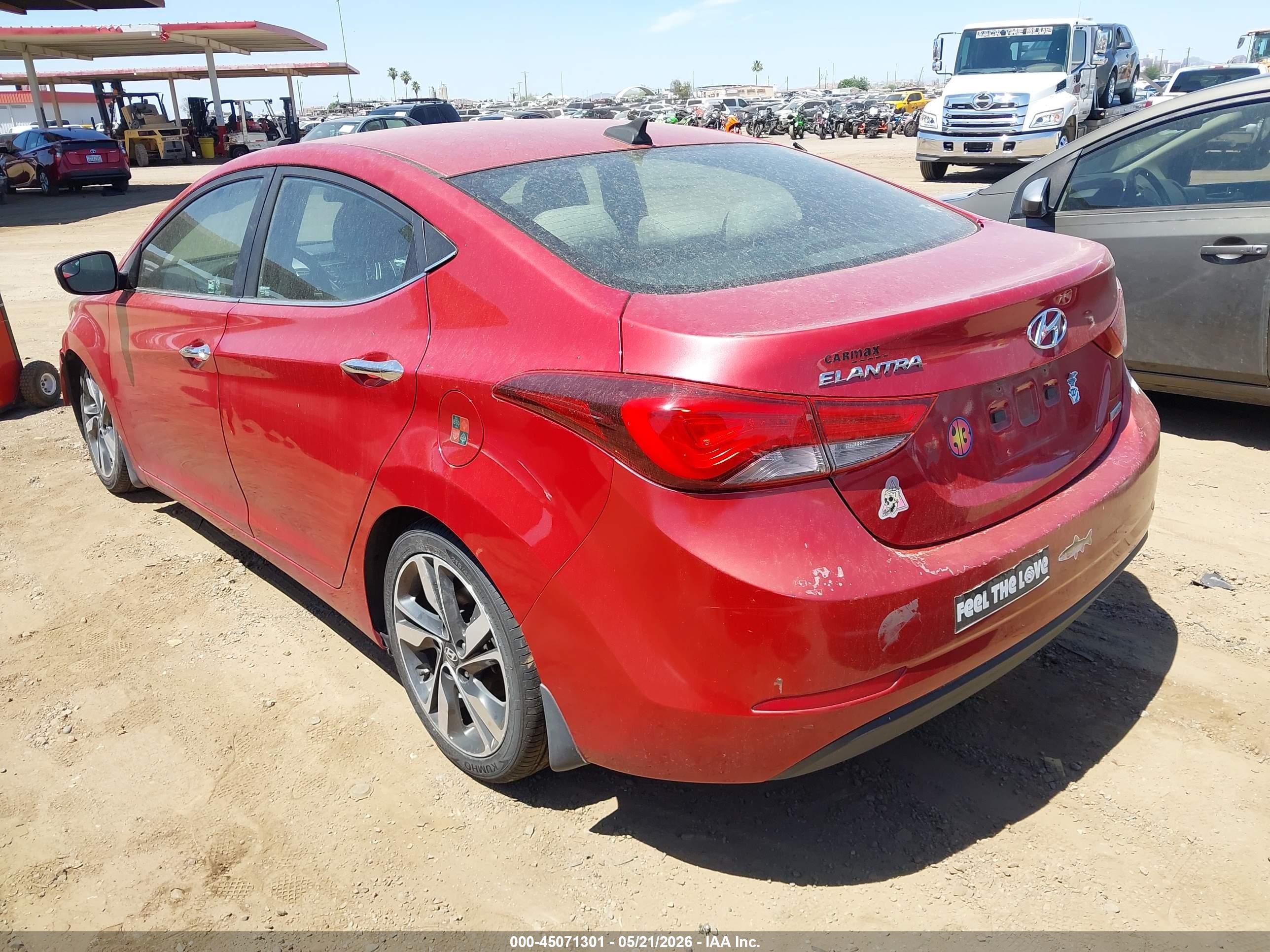 2015 Hyundai Elantra Limited (ulsan Plant) Red vin: KMHDH4AE6FU301235