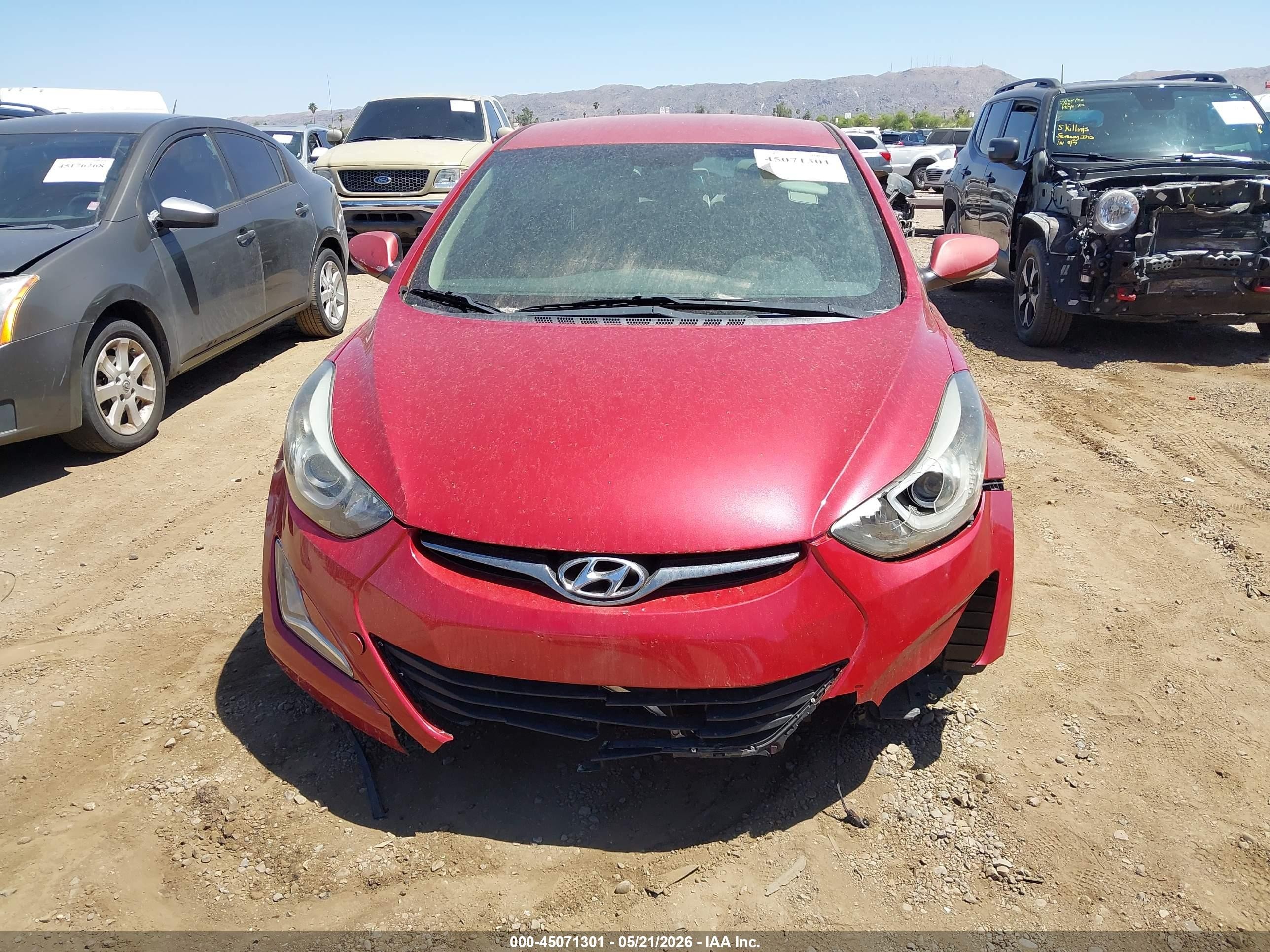 2015 Hyundai Elantra Limited (ulsan Plant) Red vin: KMHDH4AE6FU301235