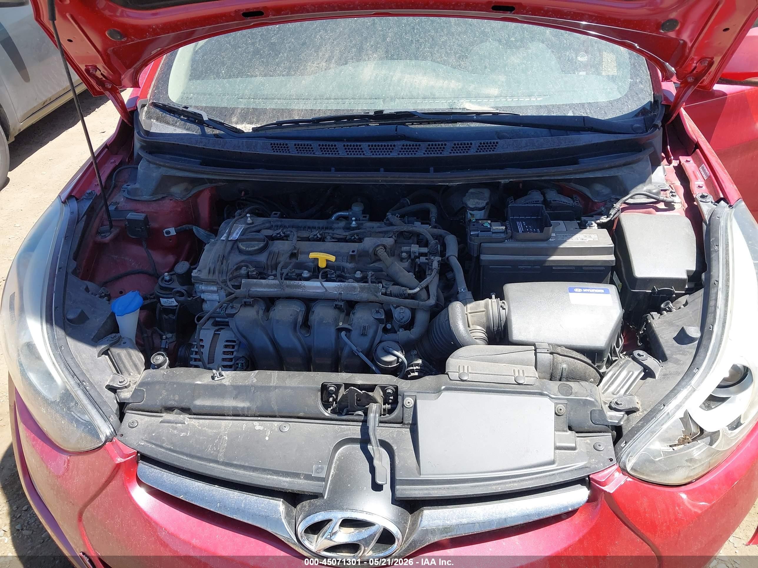 2015 Hyundai Elantra Limited (ulsan Plant) Red vin: KMHDH4AE6FU301235