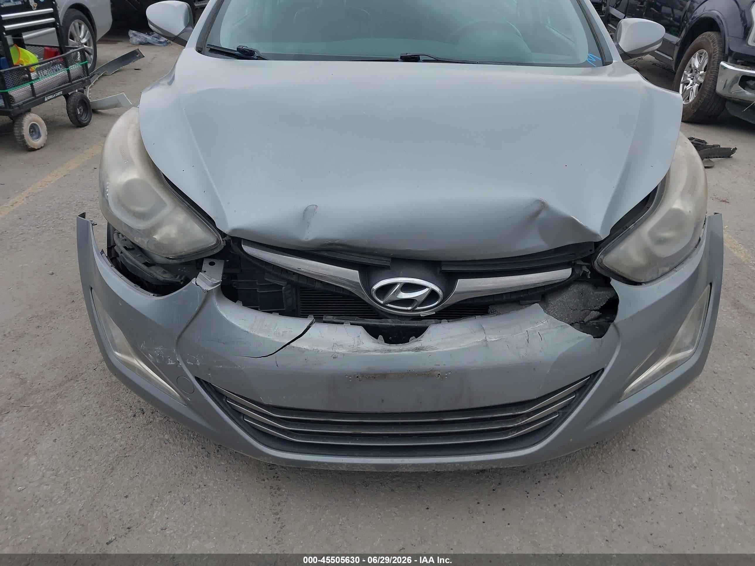 2015 Hyundai Elantra Limited Gray vin: KMHDH4AE6FU301249