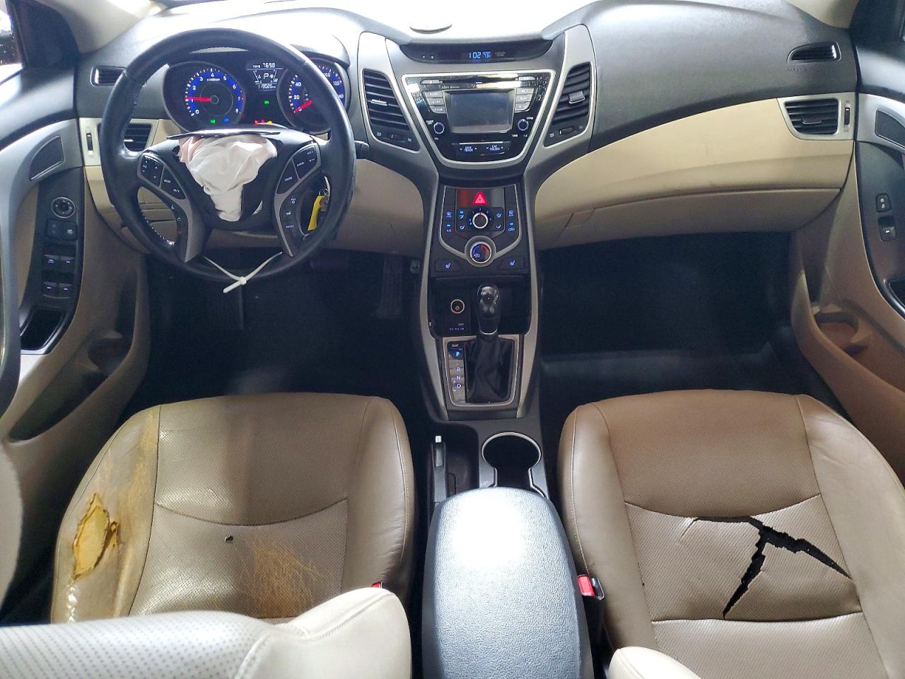 2015 Hyundai Elantra Limited Red vin: KMHDH4AE6FU303714
