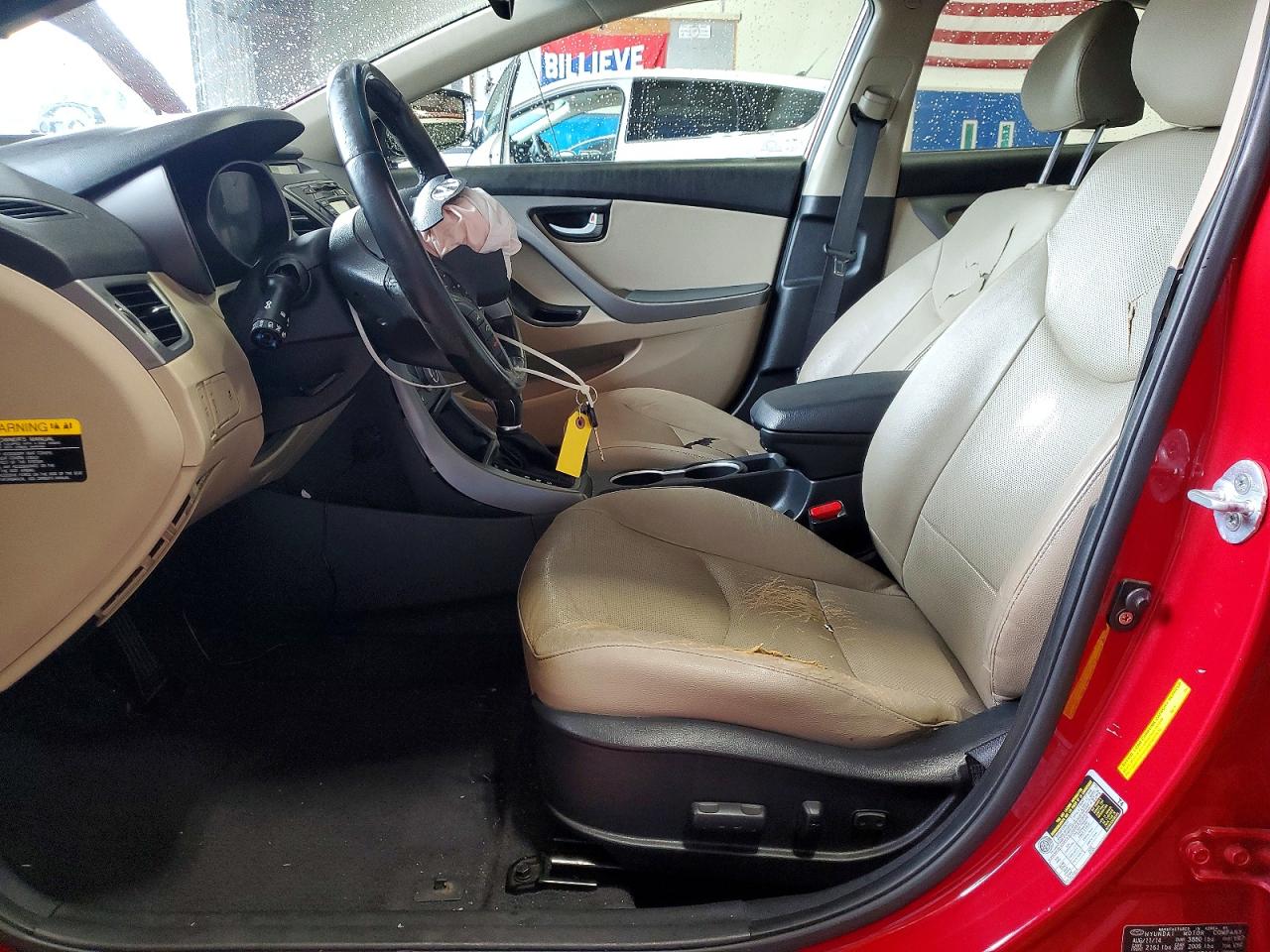 2015 Hyundai Elantra Limited Red vin: KMHDH4AE6FU303714