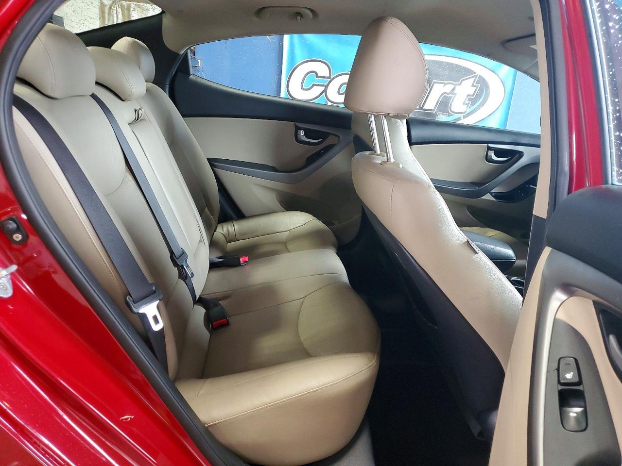 2015 Hyundai Elantra Limited Red vin: KMHDH4AE6FU303714