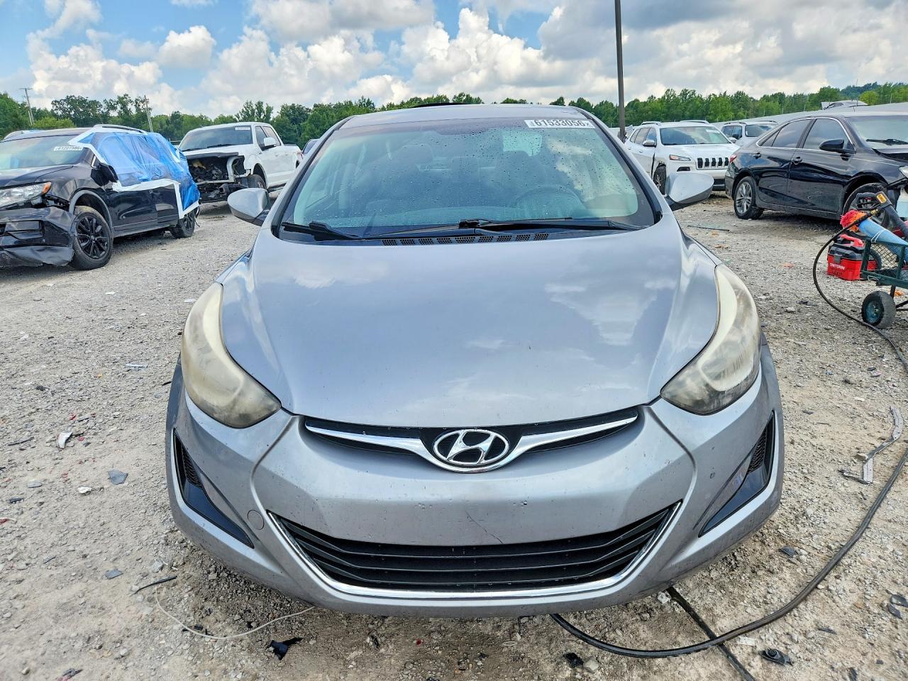 2015 Hyundai Elantra Se Silver vin: KMHDH4AE6FU330072
