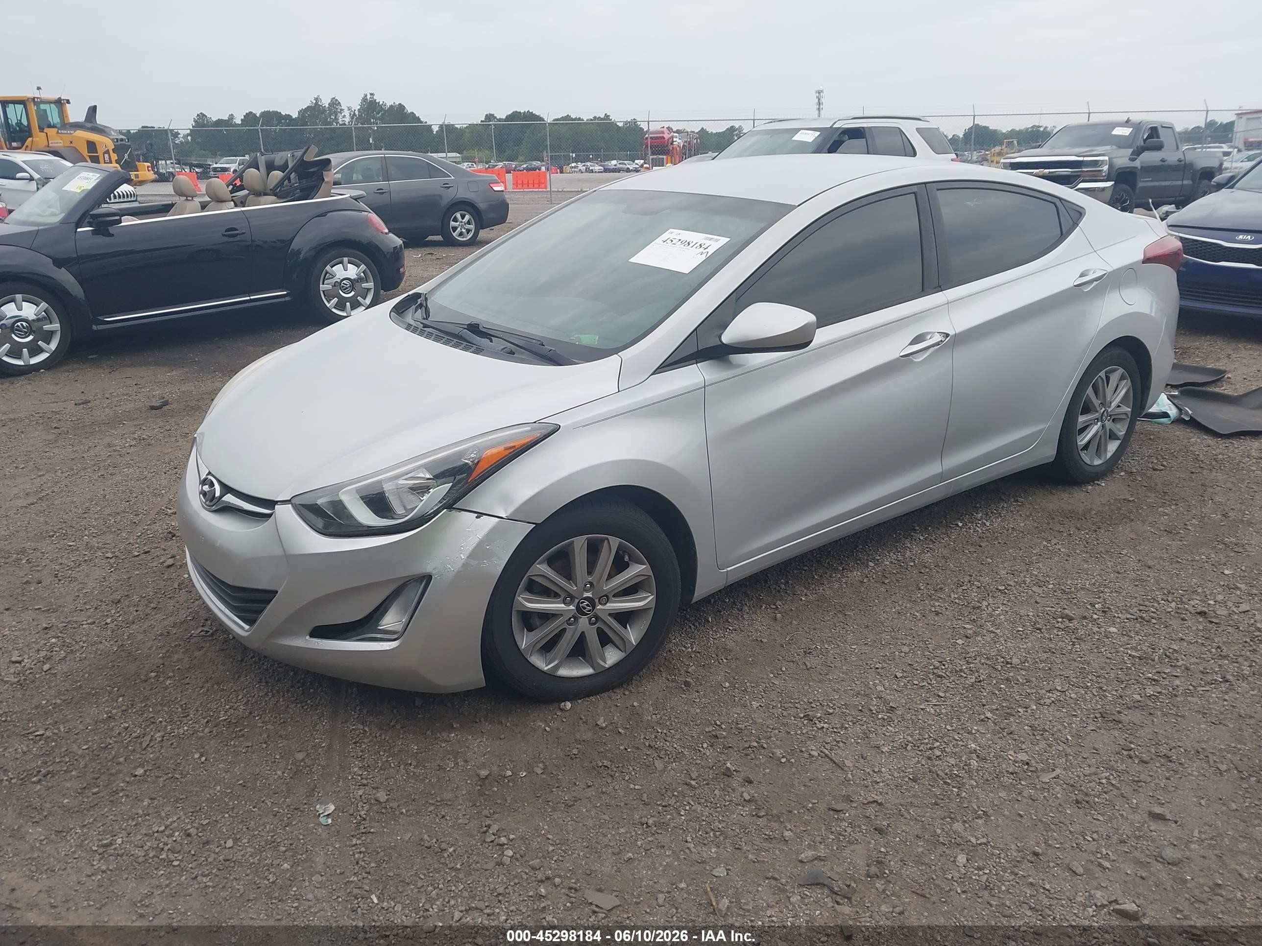 2015 Hyundai Elantra Se Gray vin: KMHDH4AE6FU342206