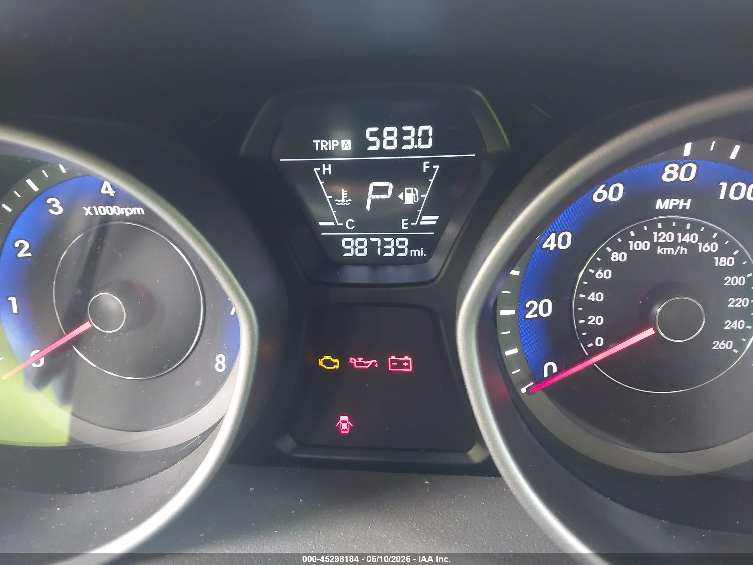 2015 Hyundai Elantra Se Gray vin: KMHDH4AE6FU342206