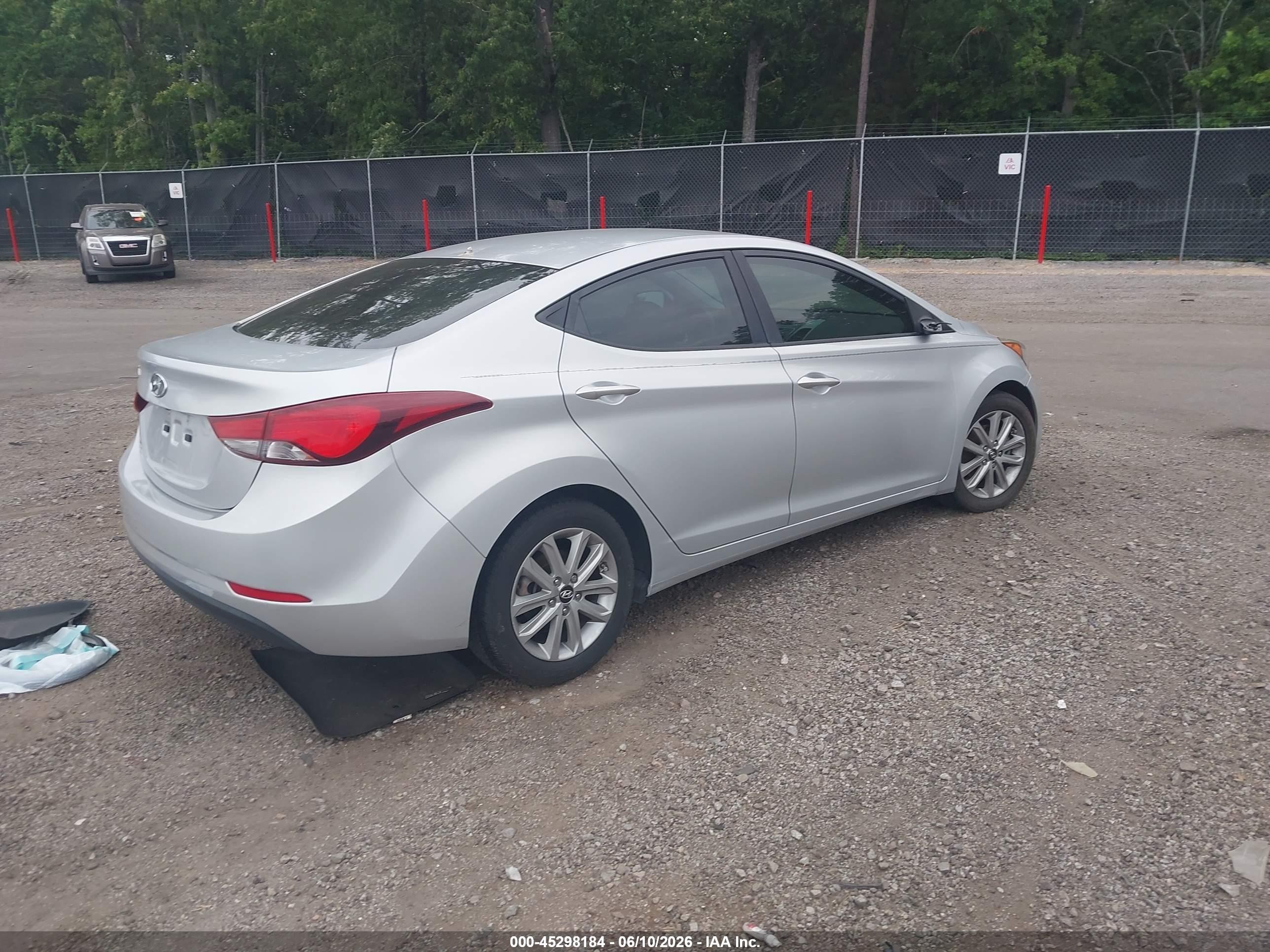 2015 Hyundai Elantra Se Gray vin: KMHDH4AE6FU342206