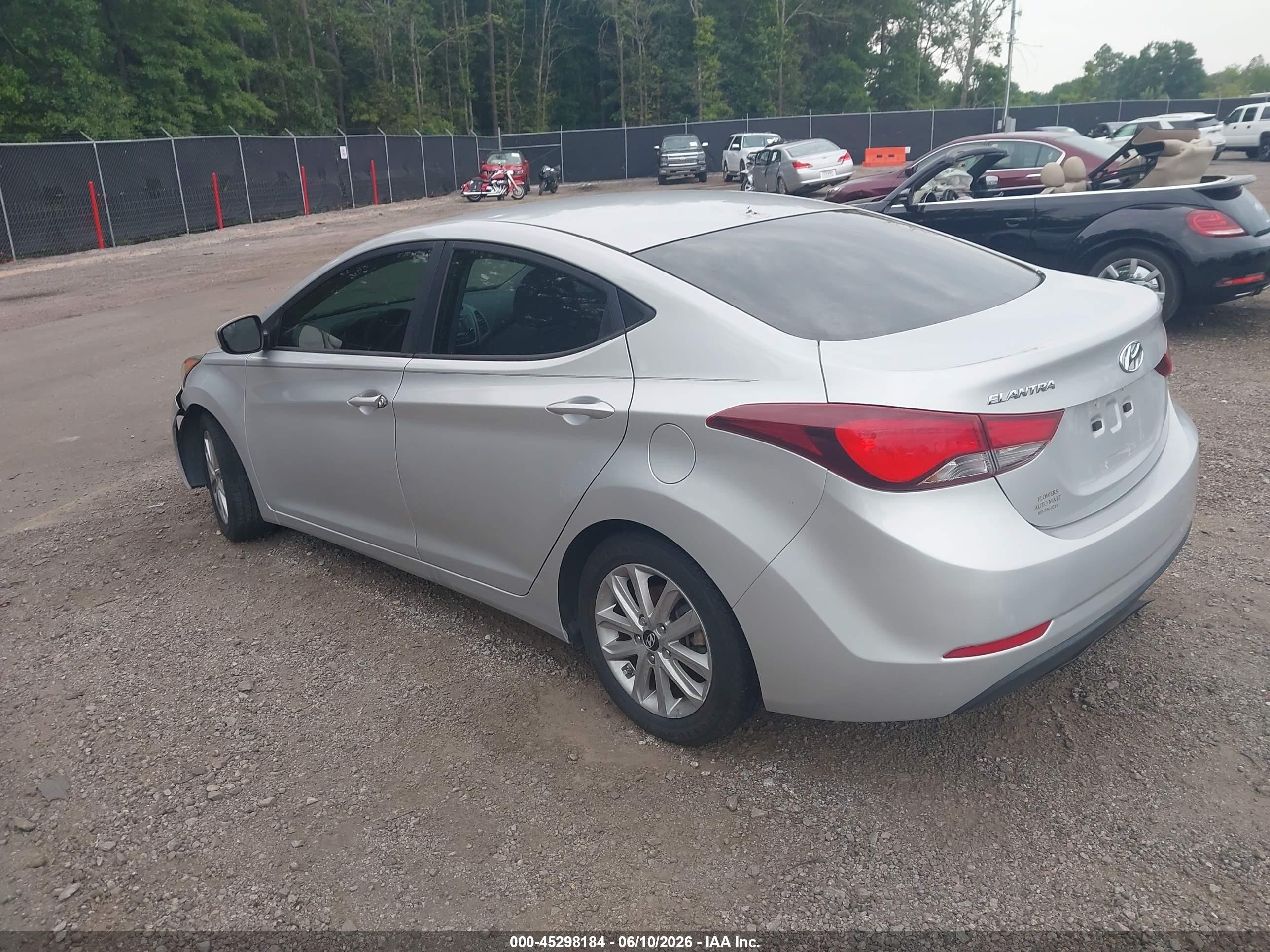 2015 Hyundai Elantra Se Gray vin: KMHDH4AE6FU342206