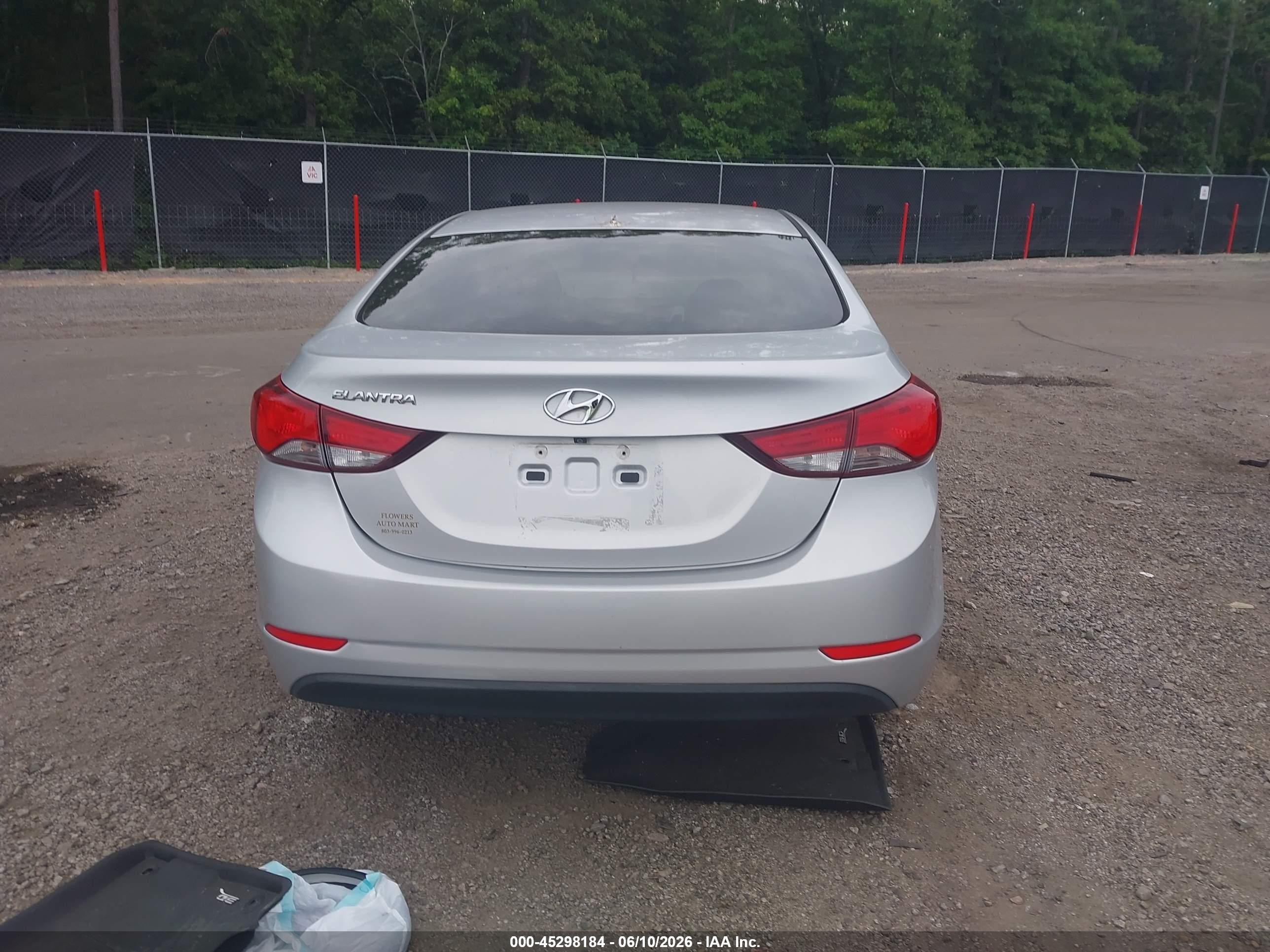 2015 Hyundai Elantra Se Gray vin: KMHDH4AE6FU342206