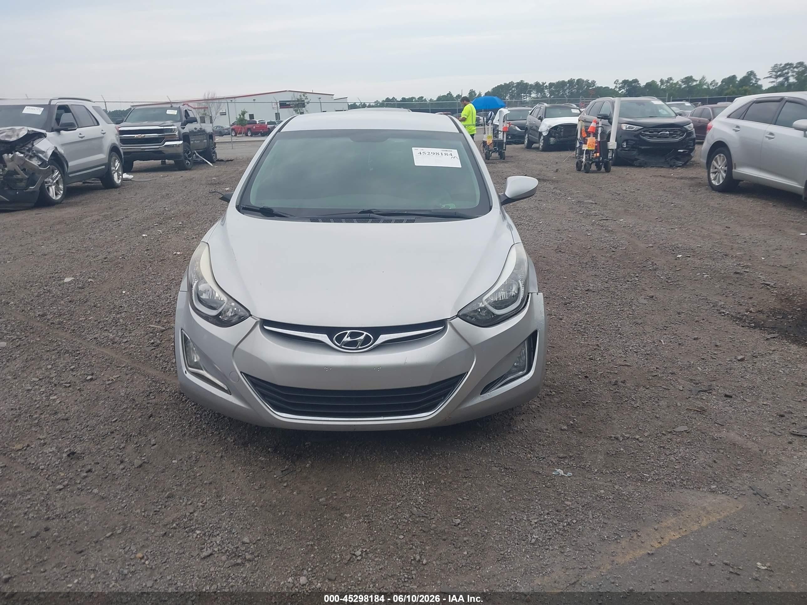 2015 Hyundai Elantra Se Gray vin: KMHDH4AE6FU342206