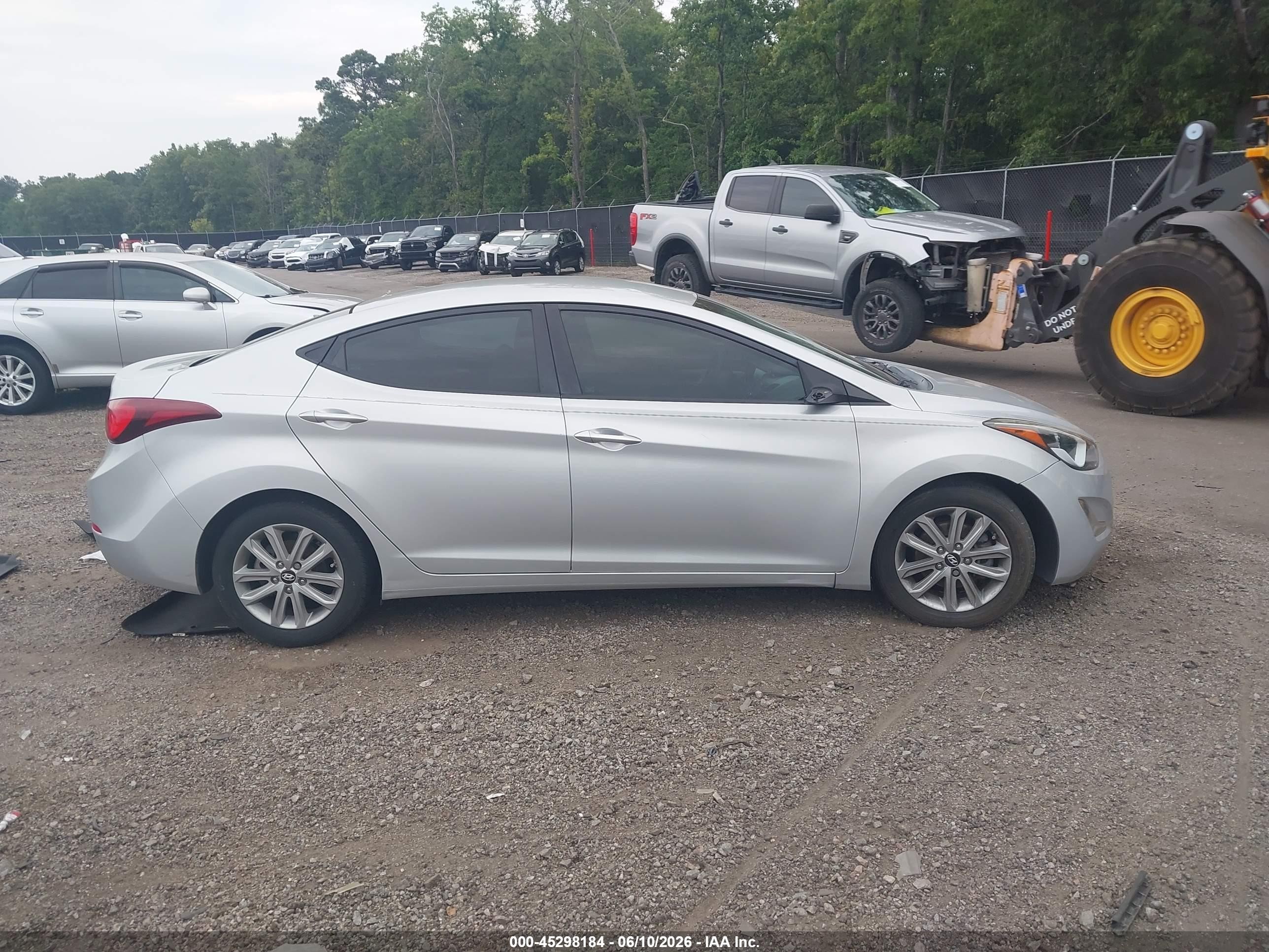 2015 Hyundai Elantra Se Gray vin: KMHDH4AE6FU342206