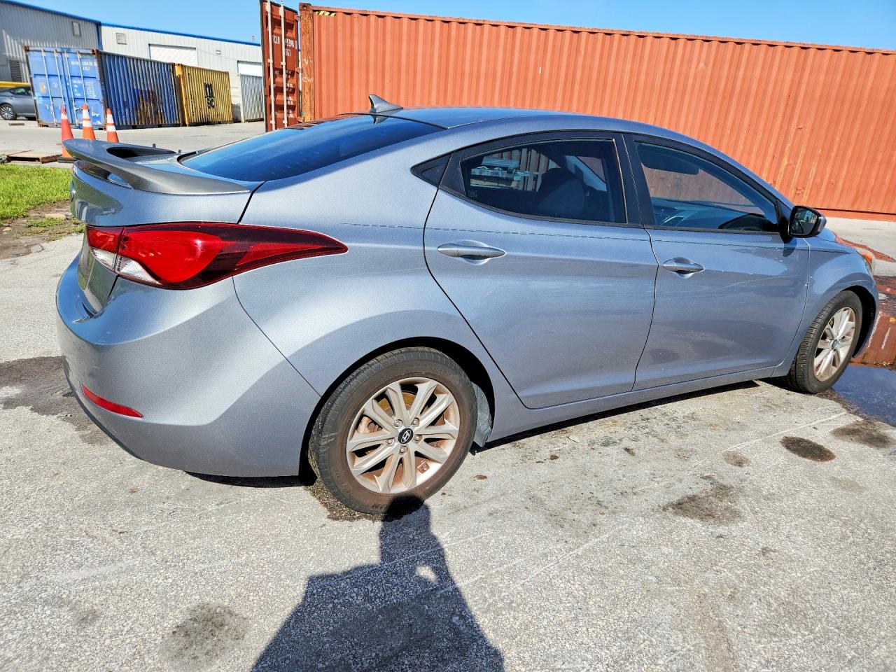2015 Hyundai Elantra Se Gray vin: KMHDH4AE6FU351939