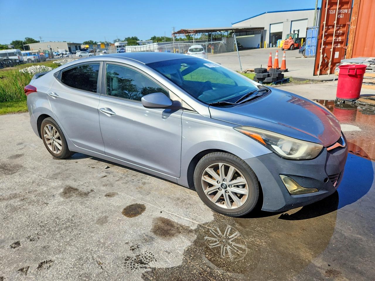 2015 Hyundai Elantra Se Gray vin: KMHDH4AE6FU351939