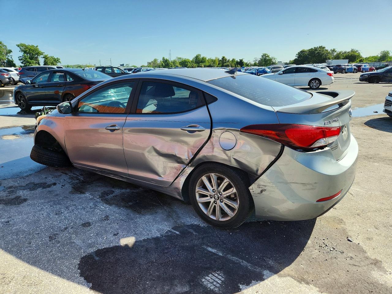 2015 Hyundai Elantra Se Gray vin: KMHDH4AE6FU351939