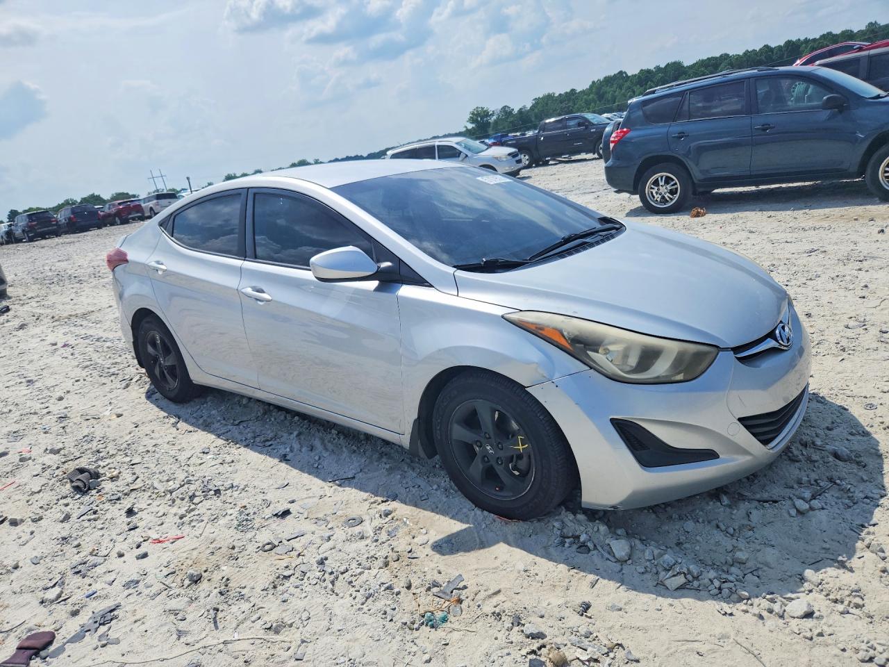 2015 Hyundai Elantra Se Silver vin: KMHDH4AE6FU378770