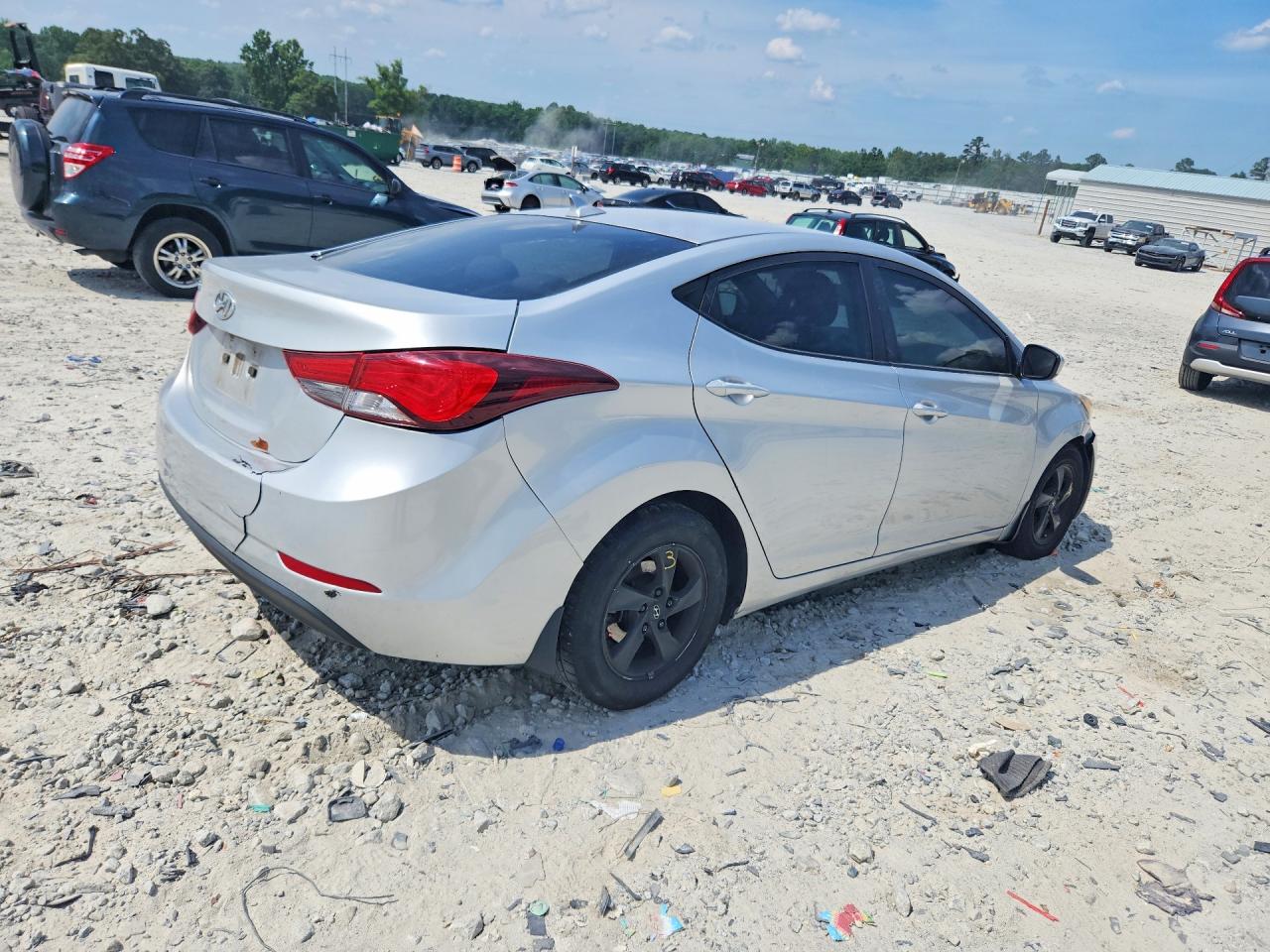 2015 Hyundai Elantra Se Silver vin: KMHDH4AE6FU378770