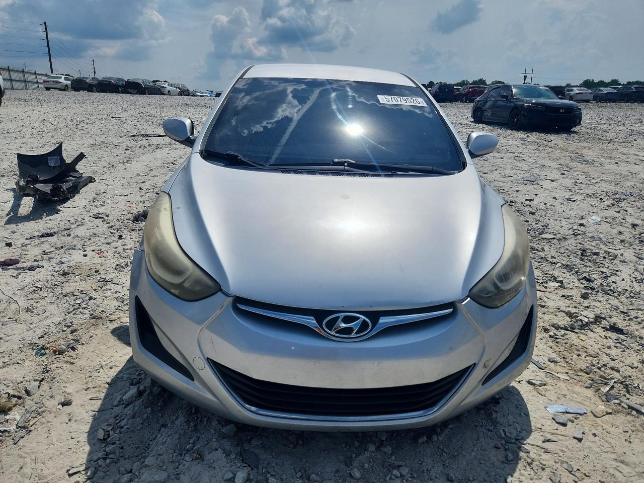 2015 Hyundai Elantra Se Silver vin: KMHDH4AE6FU378770