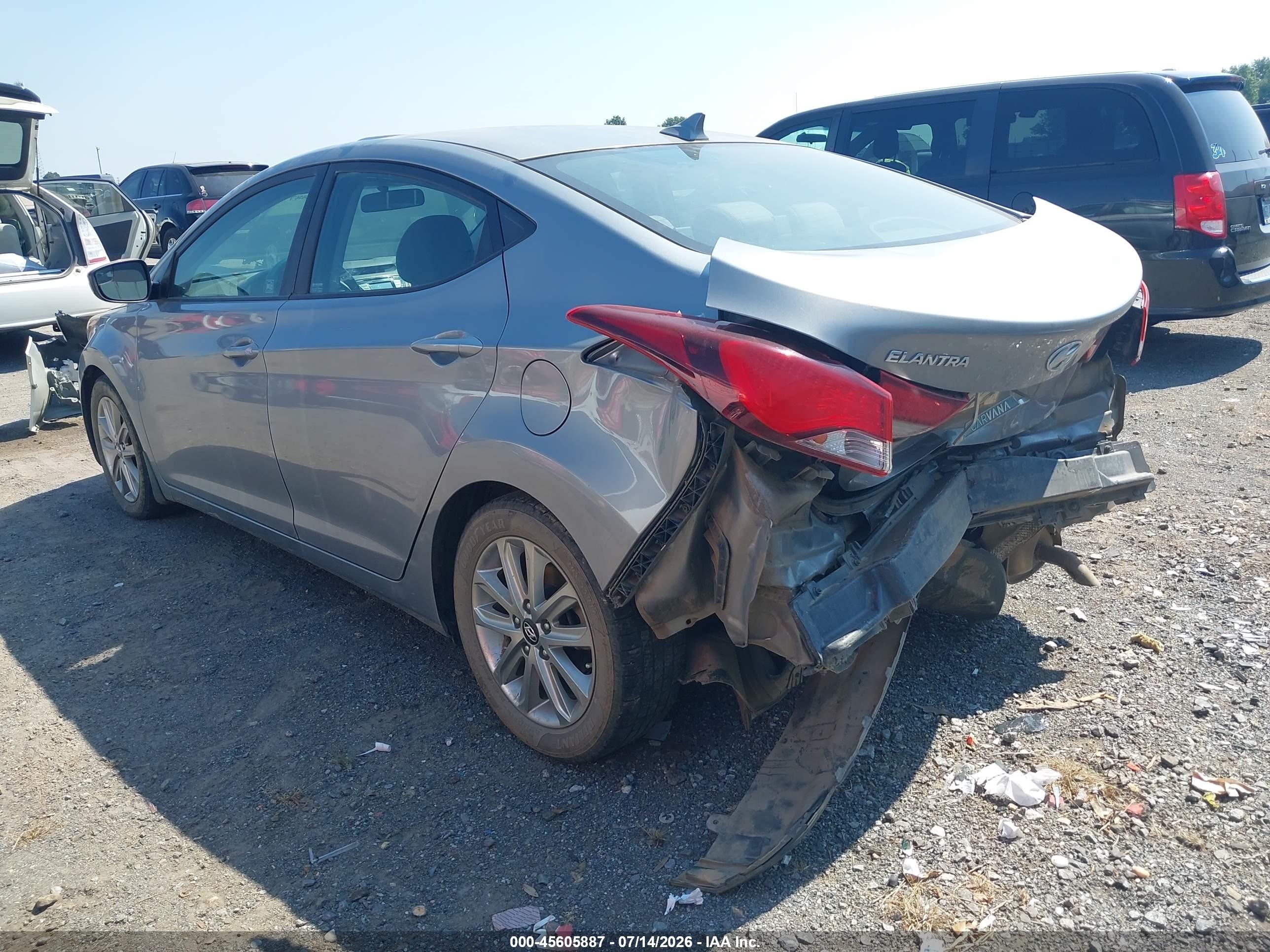 2015 Hyundai Elantra Se Серебряный vin: KMHDH4AE6FU383046