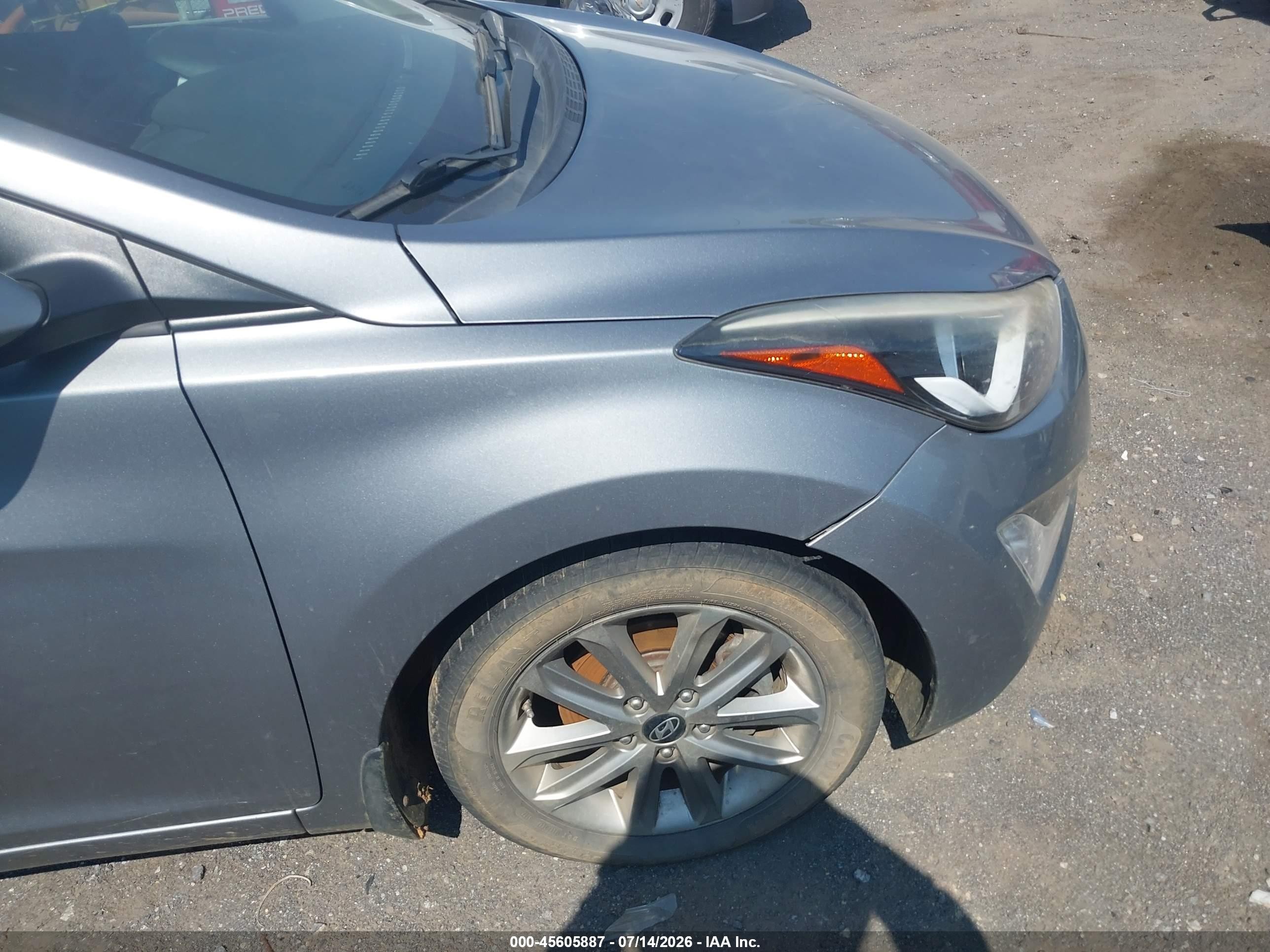 2015 Hyundai Elantra Se Серебряный vin: KMHDH4AE6FU383046