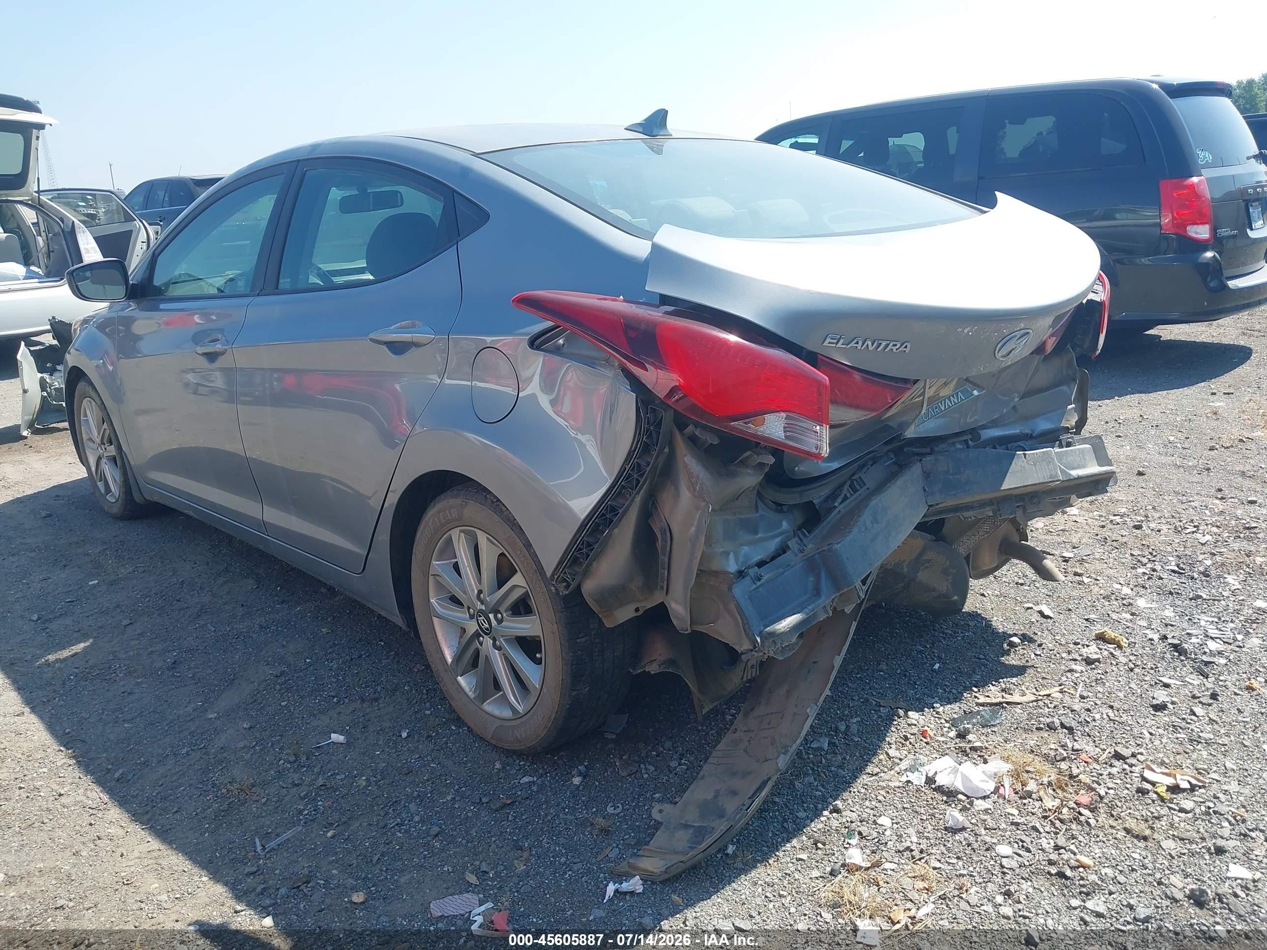 2015 Hyundai Elantra Se Серебряный vin: KMHDH4AE6FU383046