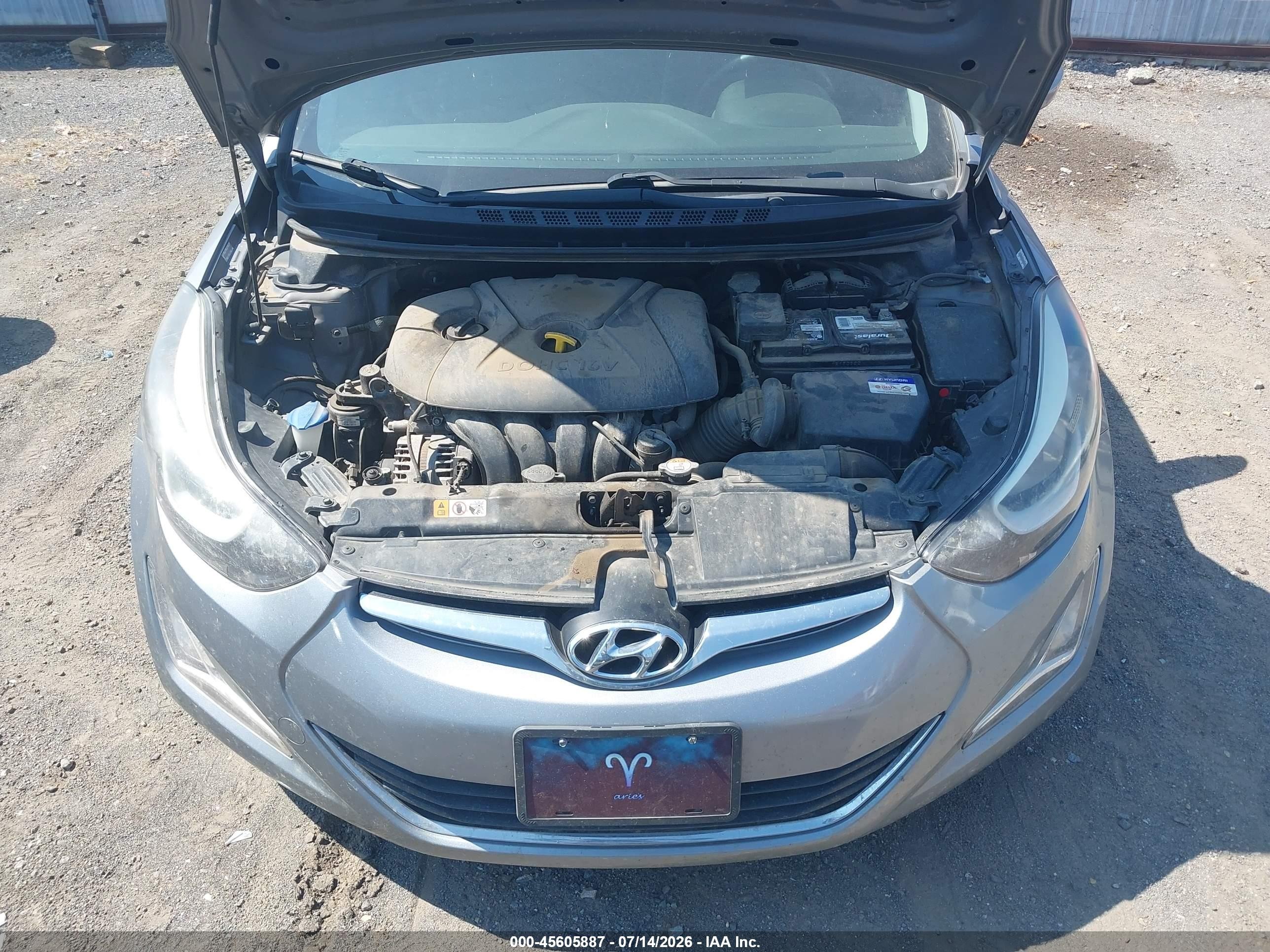 2015 Hyundai Elantra Se Серебряный vin: KMHDH4AE6FU383046