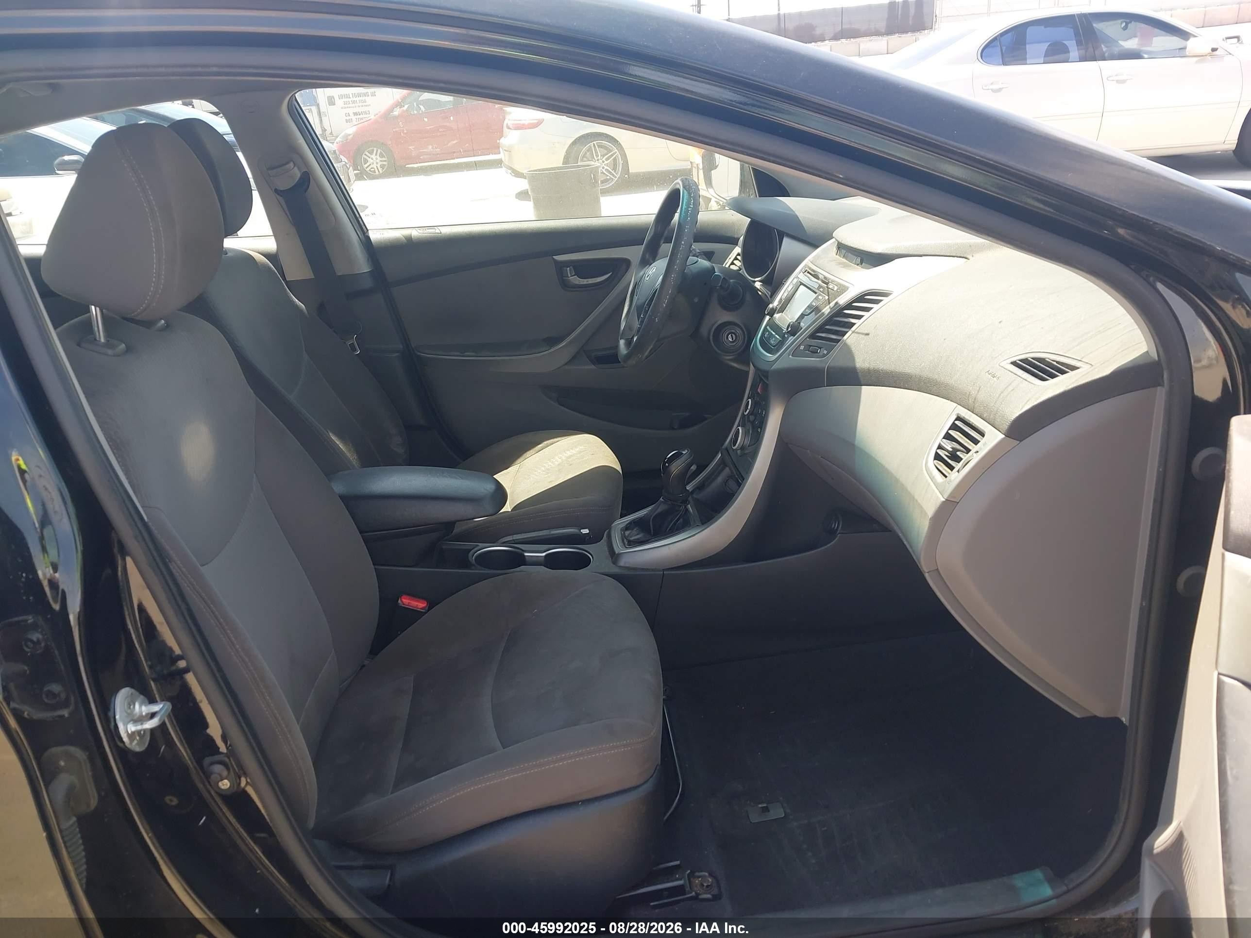 2015 Hyundai Elantra Se Black vin: KMHDH4AE6FU415512