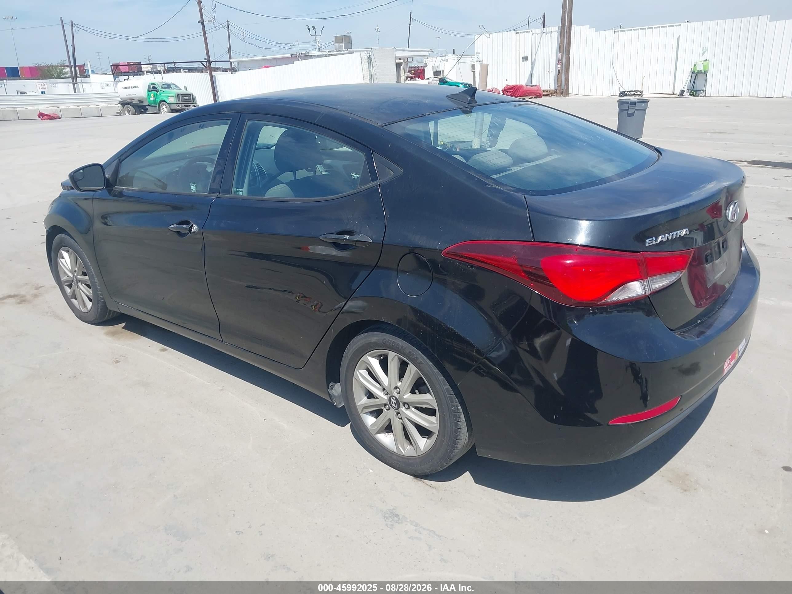 2015 Hyundai Elantra Se Black vin: KMHDH4AE6FU415512