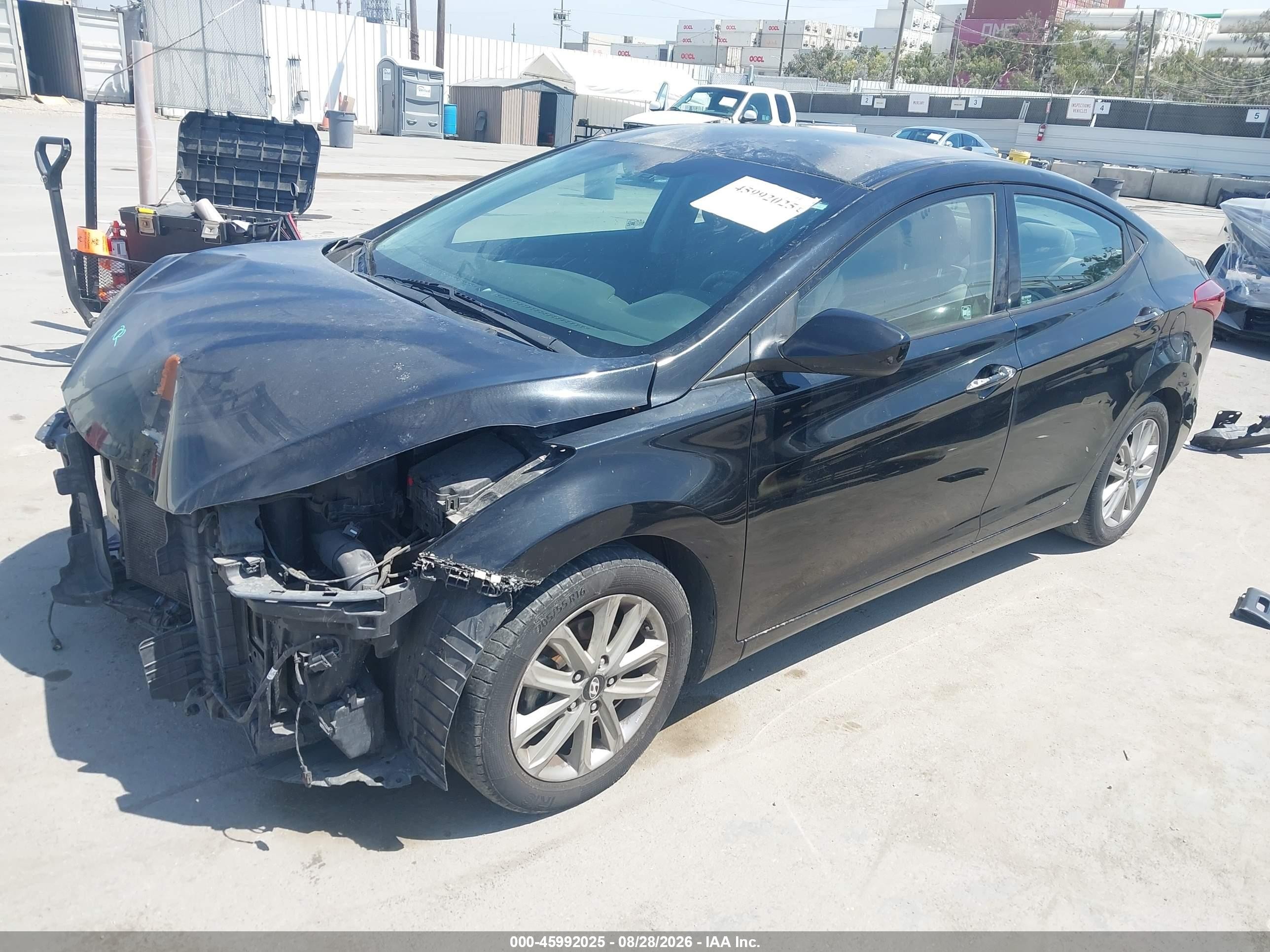 2015 Hyundai Elantra Se Black vin: KMHDH4AE6FU415512