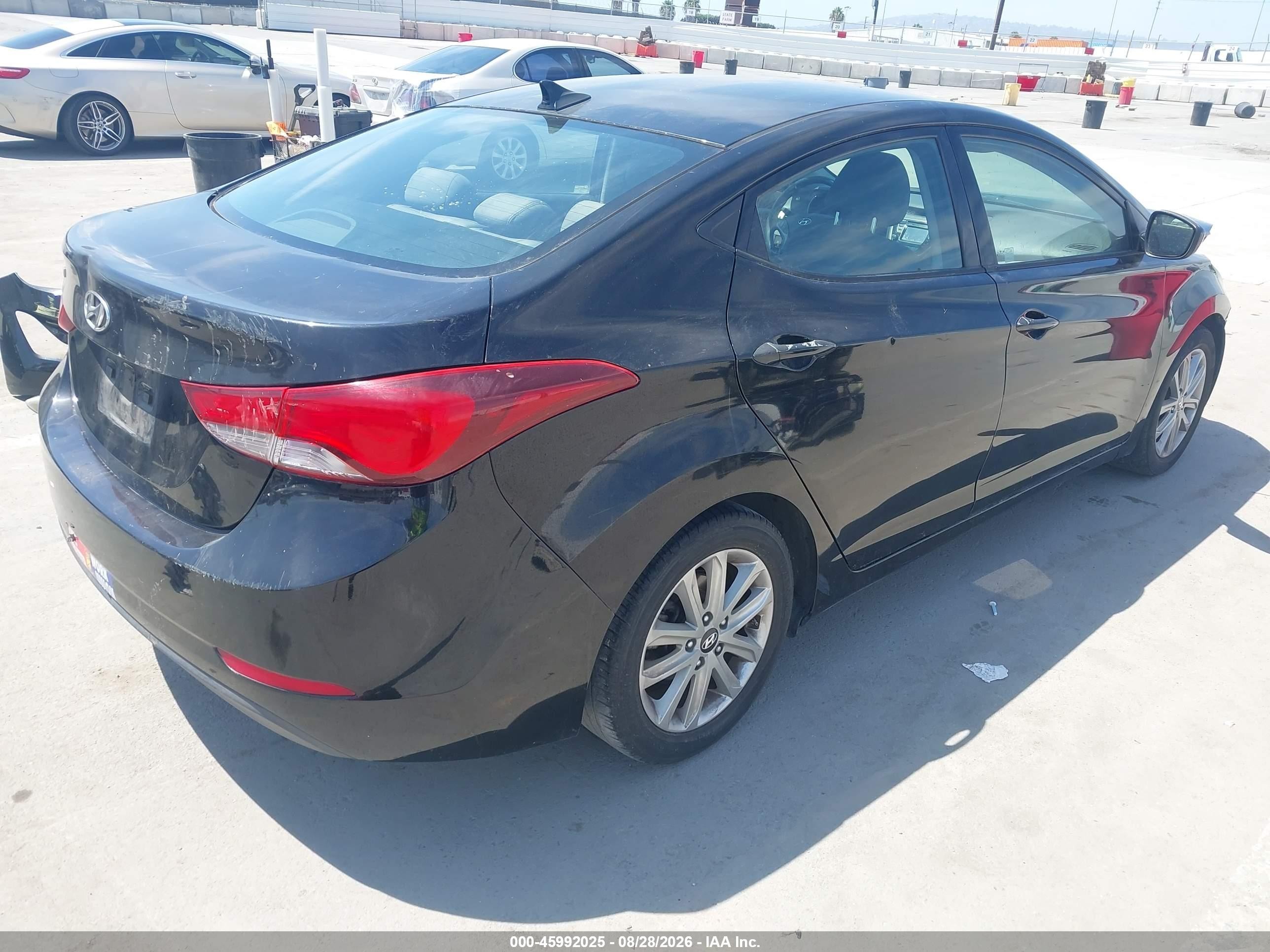 2015 Hyundai Elantra Se Black vin: KMHDH4AE6FU415512