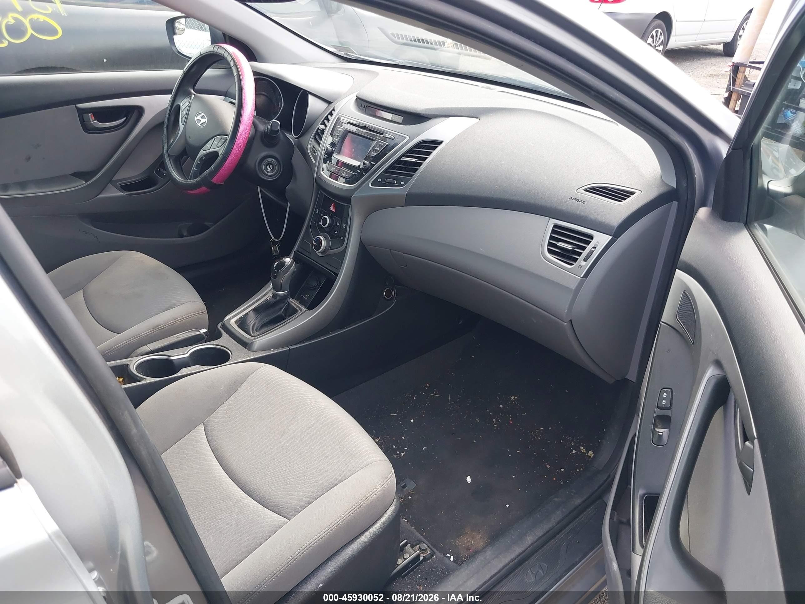 2015 Hyundai Elantra Se Silver vin: KMHDH4AE6FU420337