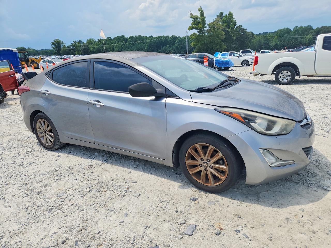 2015 Hyundai Elantra Se Silver vin: KMHDH4AE6FU450485