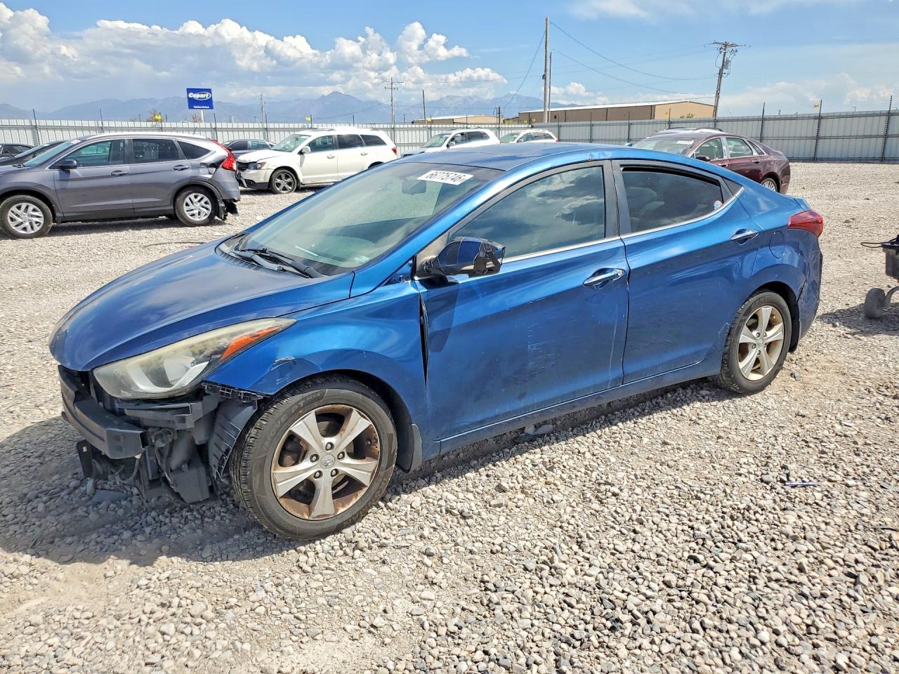 2016 Hyundai Elantra Value Edition Синий vin: KMHDH4AE6GU567131