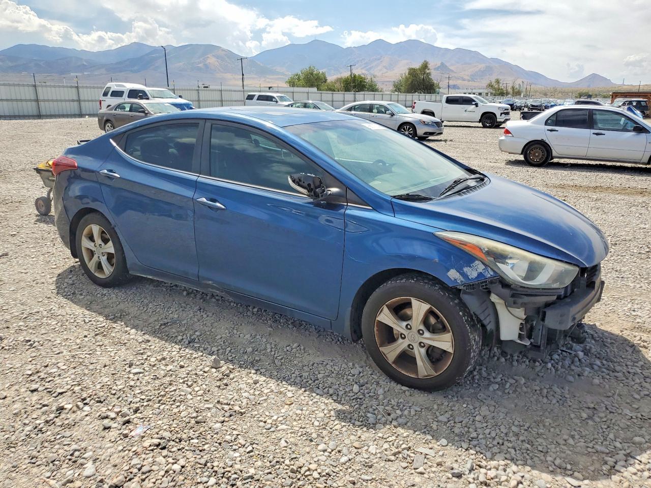 2016 Hyundai Elantra Value Edition Синий vin: KMHDH4AE6GU567131
