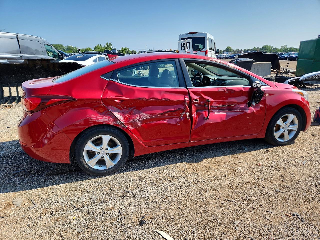 2016 Hyundai Elantra Value Edition Красный vin: KMHDH4AE6GU600645