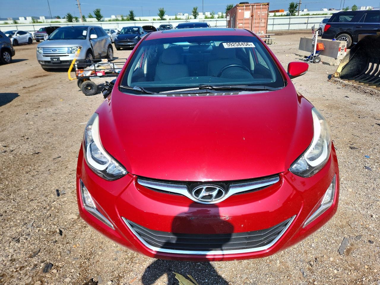 2016 Hyundai Elantra Value Edition Красный vin: KMHDH4AE6GU600645