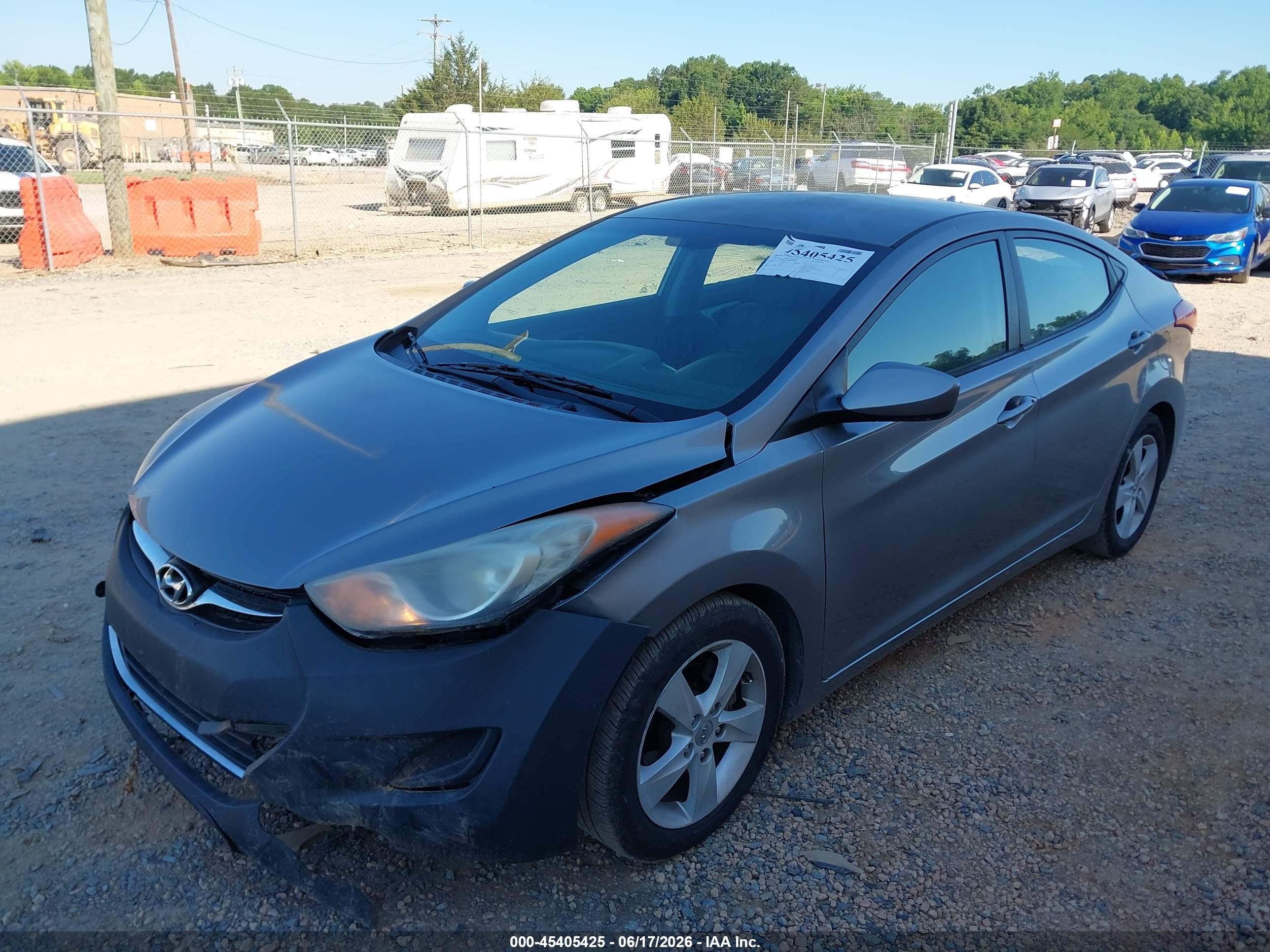 2011 Hyundai Elantra Gls (ulsan Plant) Gray vin: KMHDH4AE7BU092646